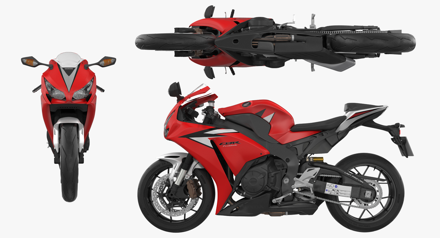 New Honda CBR1000RR Fireblade SP 2016 Rigged 3D model