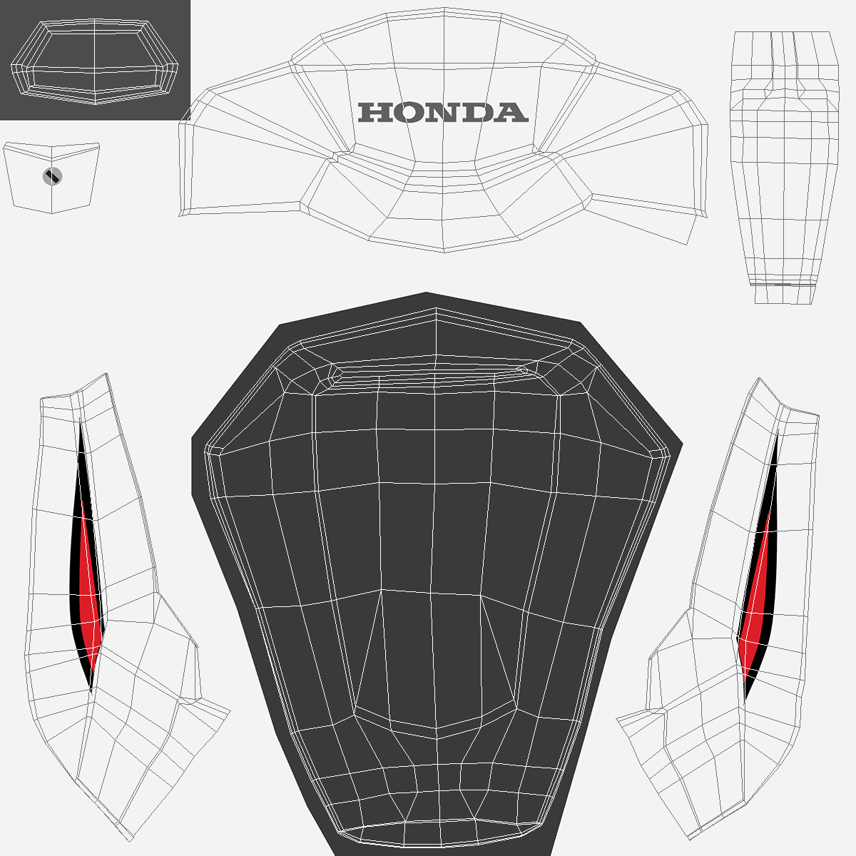 New Honda CBR1000RR Fireblade SP 2016 Rigged 3D model