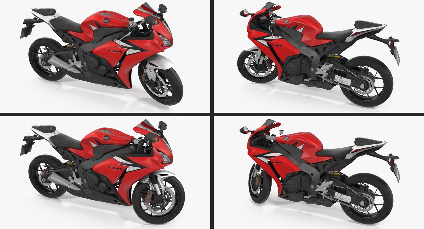 New Honda CBR1000RR Fireblade SP 2016 Rigged 3D model