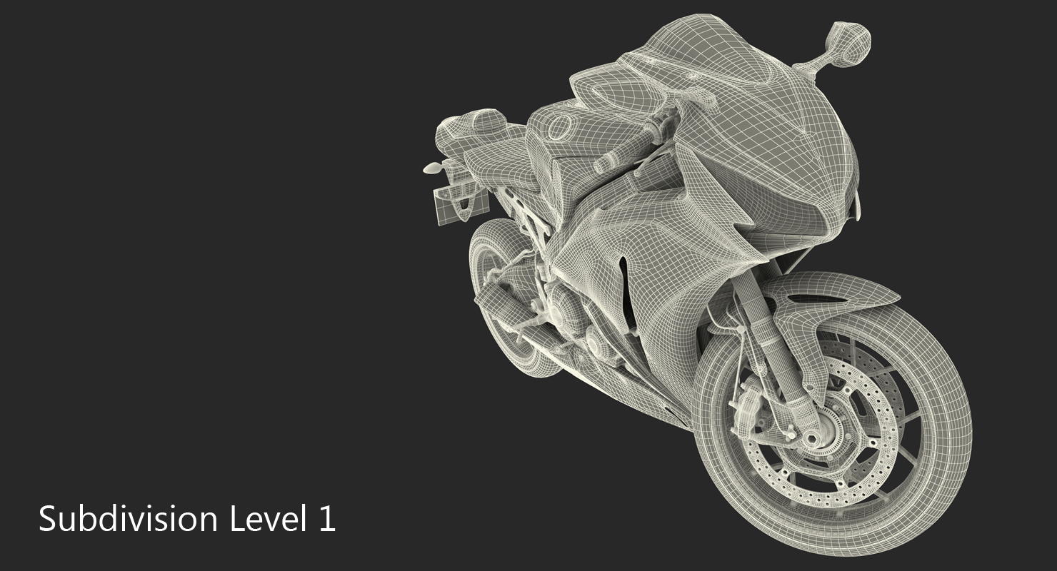 New Honda CBR1000RR Fireblade SP 2016 Rigged 3D model