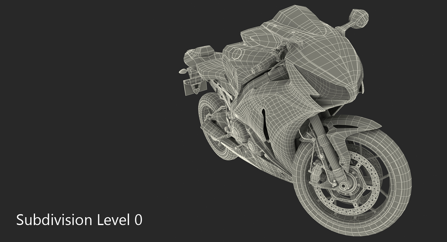 New Honda CBR1000RR Fireblade SP 2016 Rigged 3D model