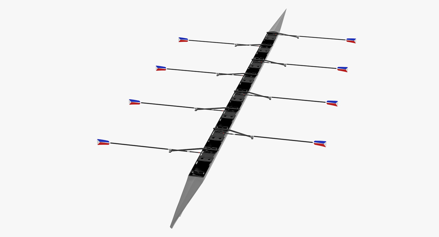 3D Sweep Eight Rowing model