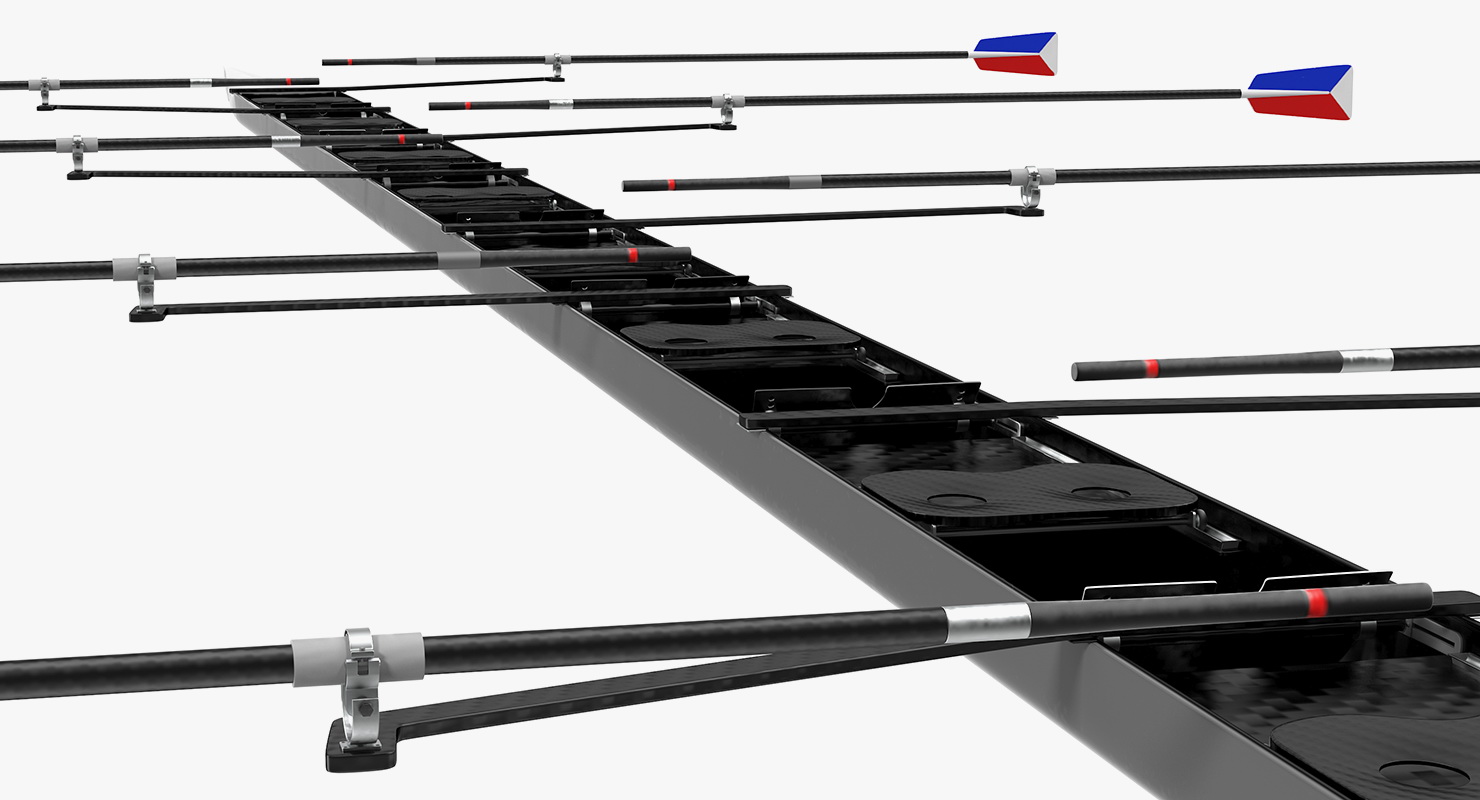 3D Sweep Eight Rowing model