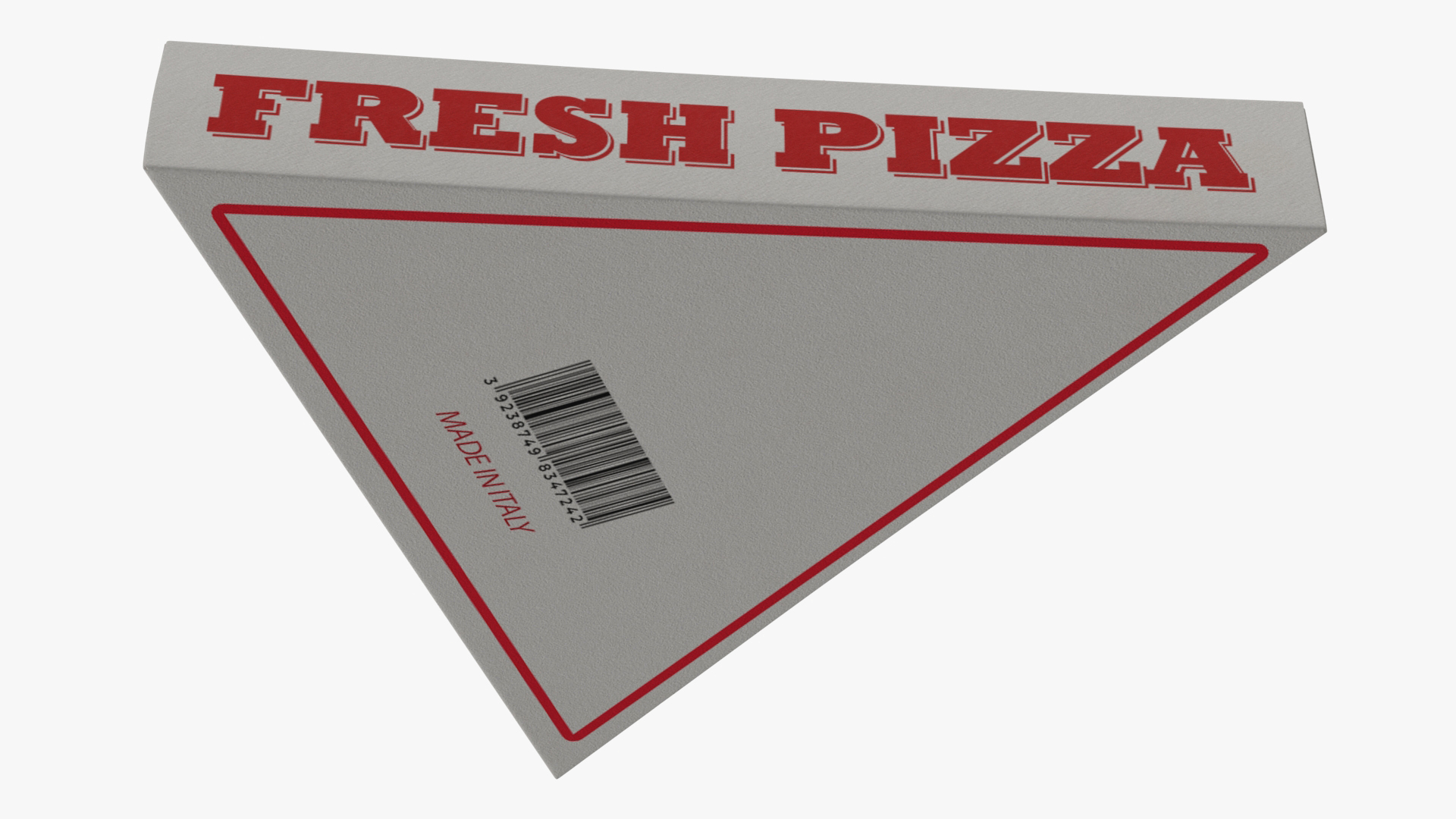 3D Triangle Pizza Slice Packaging Box with Window