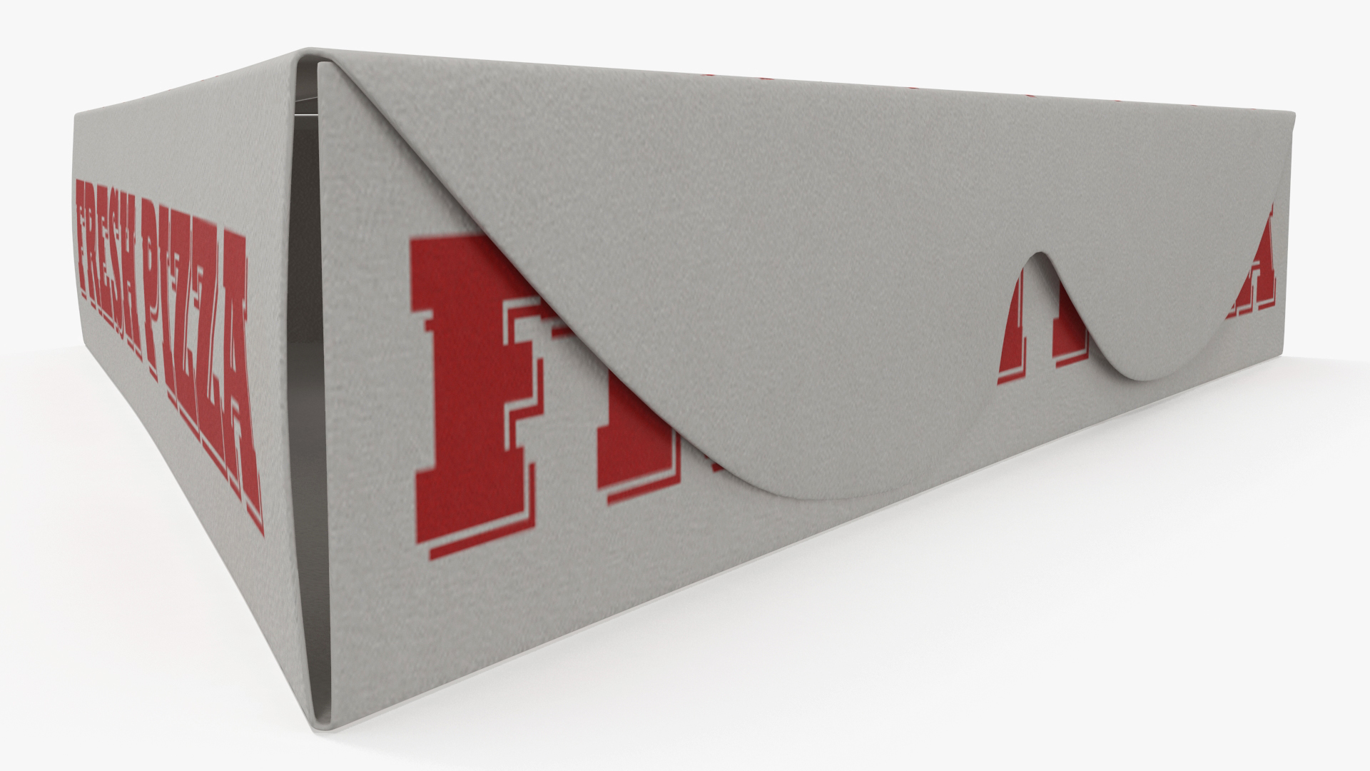 3D Triangle Pizza Slice Packaging Box with Window