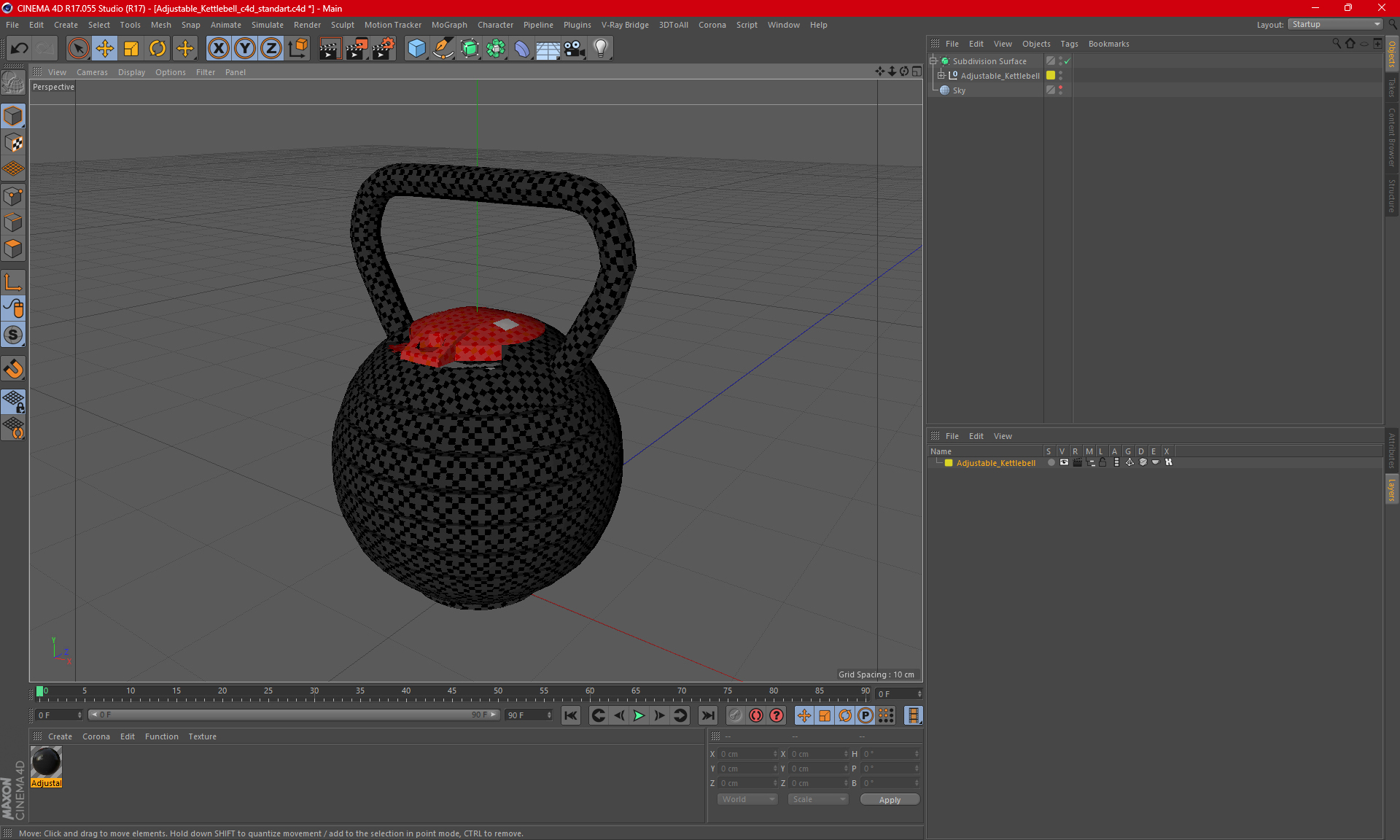 3D Adjustable Kettlebell