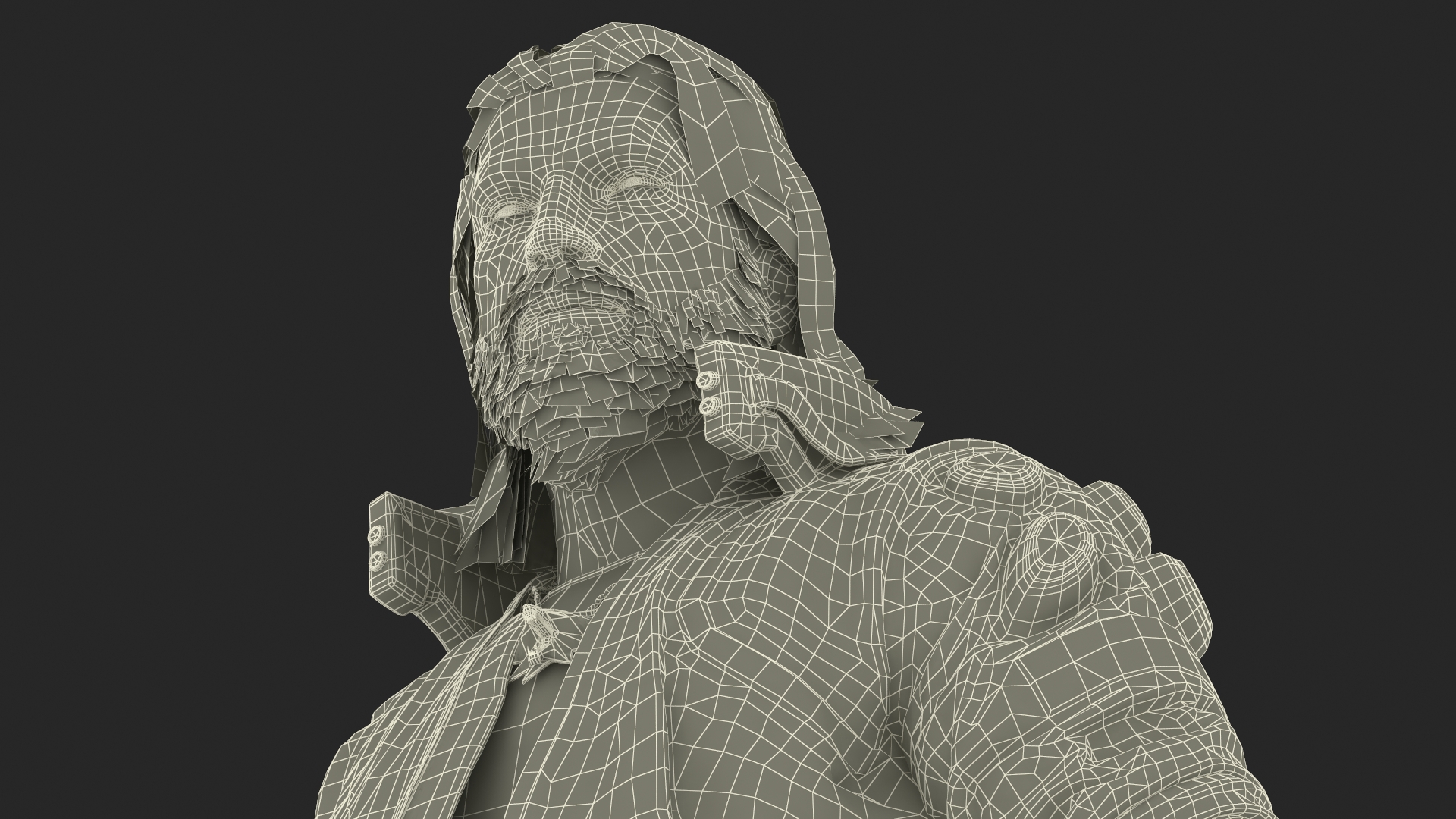 Cyberpunk 2077 Character Geralt Walking Pose 3D model