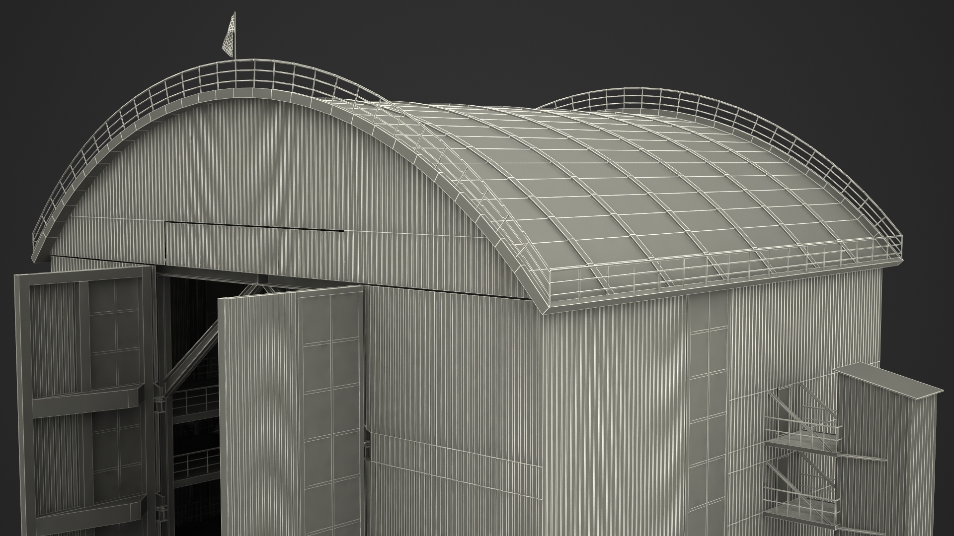 3D Vostochny Cosmodrome Spaceport with Soyuz 2 Orbital Vehicle Rigged