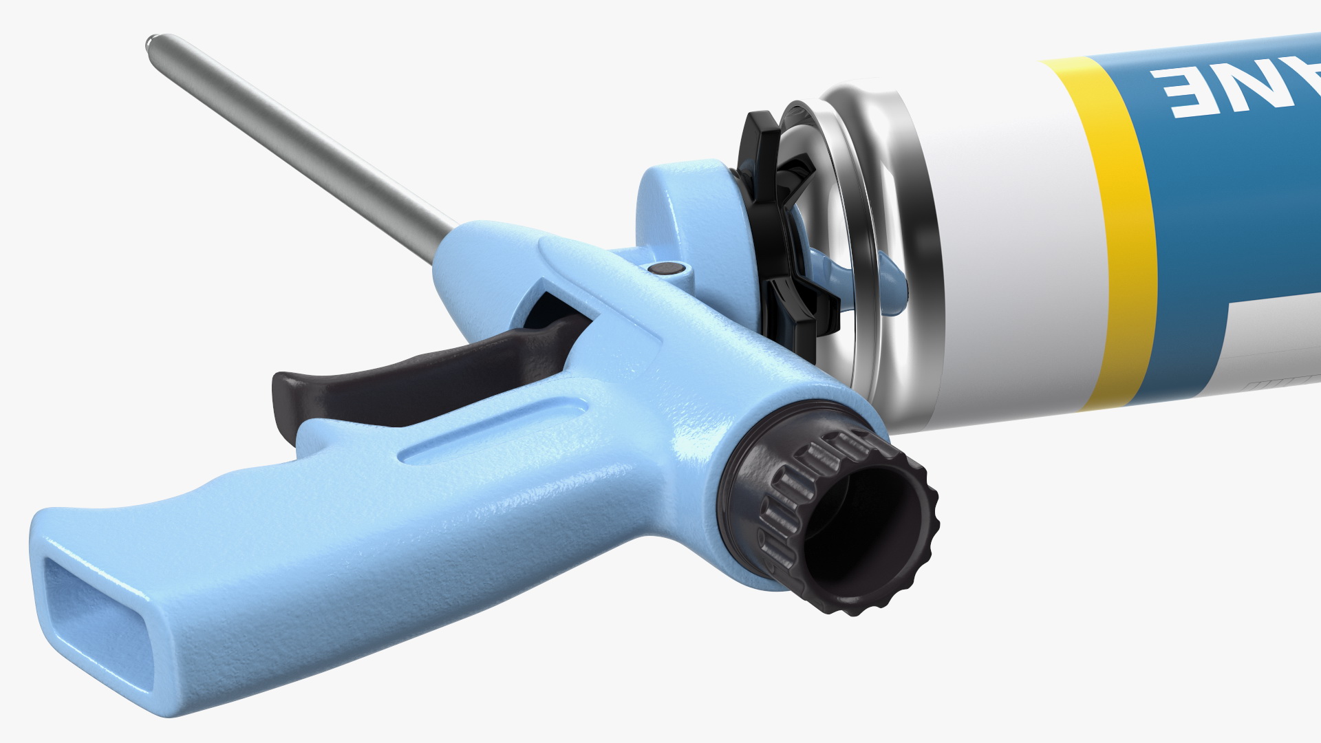 3D model Polyurethane Spray Gun with Foam Balloon Assembled
