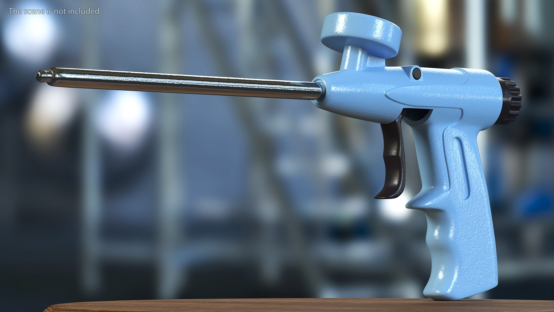 3D model Polyurethane Spray Gun with Foam Balloon Assembled