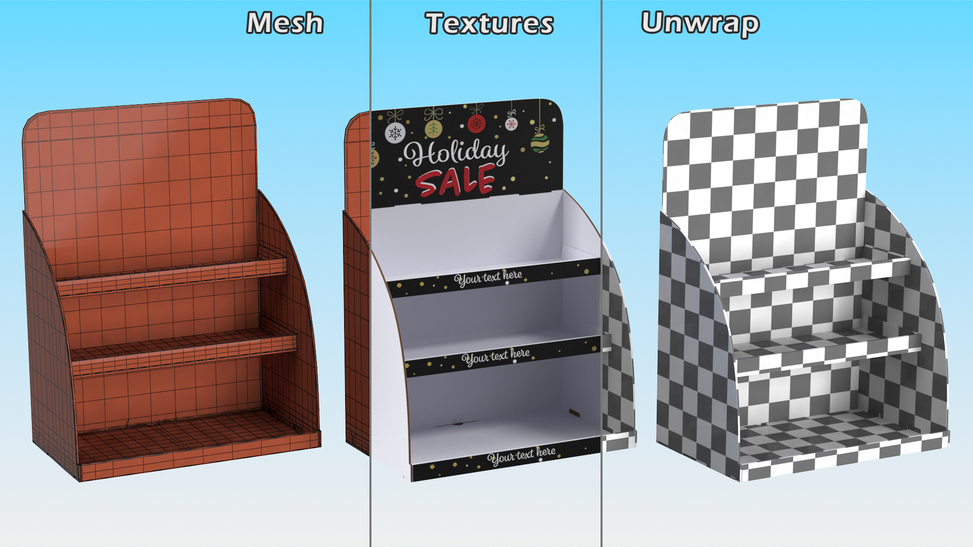 Sale Display Counter Top 3D model
