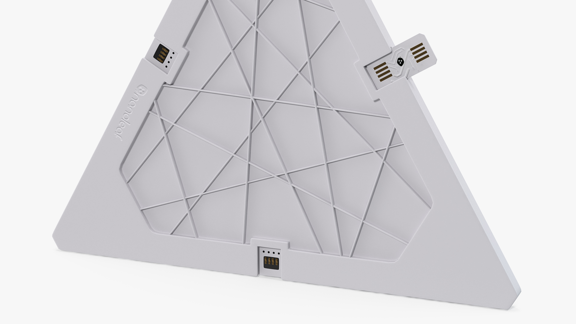 3D model Nanoleaf Remote with Nanoleaf Light Panel Light On