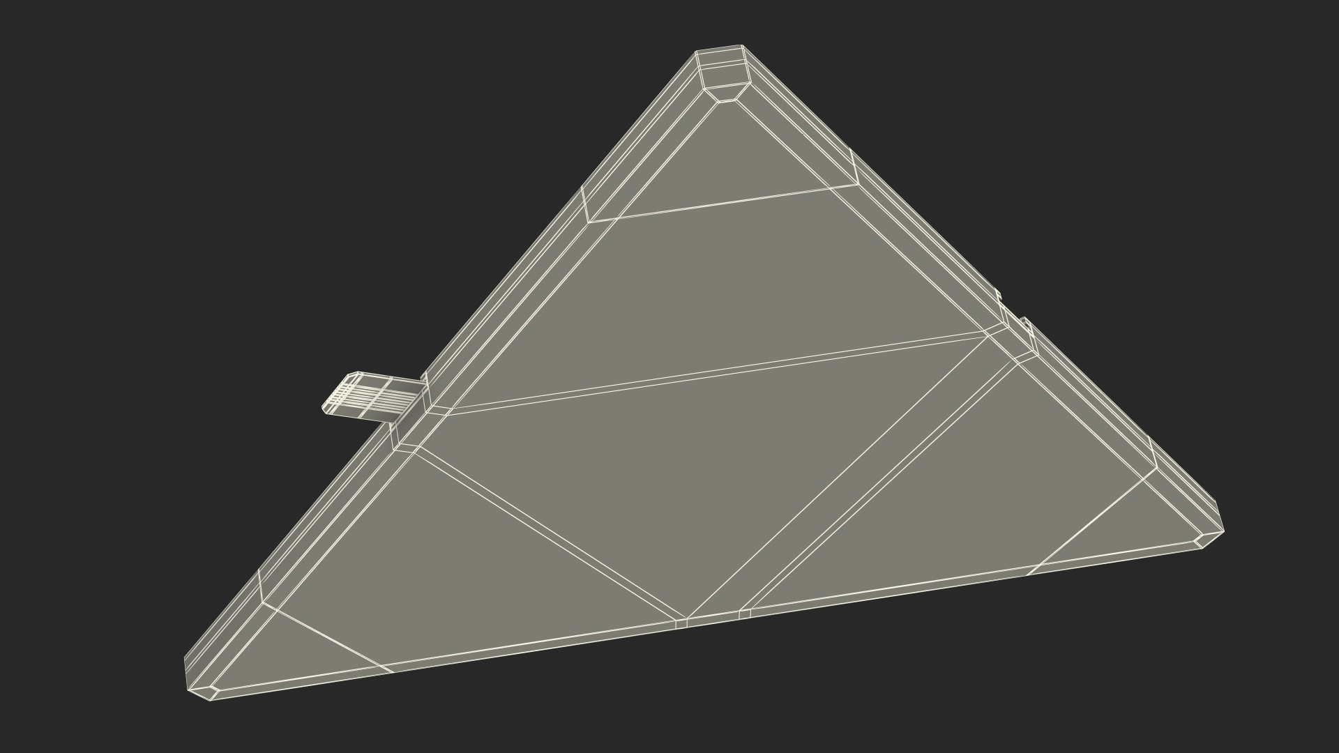 3D model Nanoleaf Remote with Nanoleaf Light Panel Light On