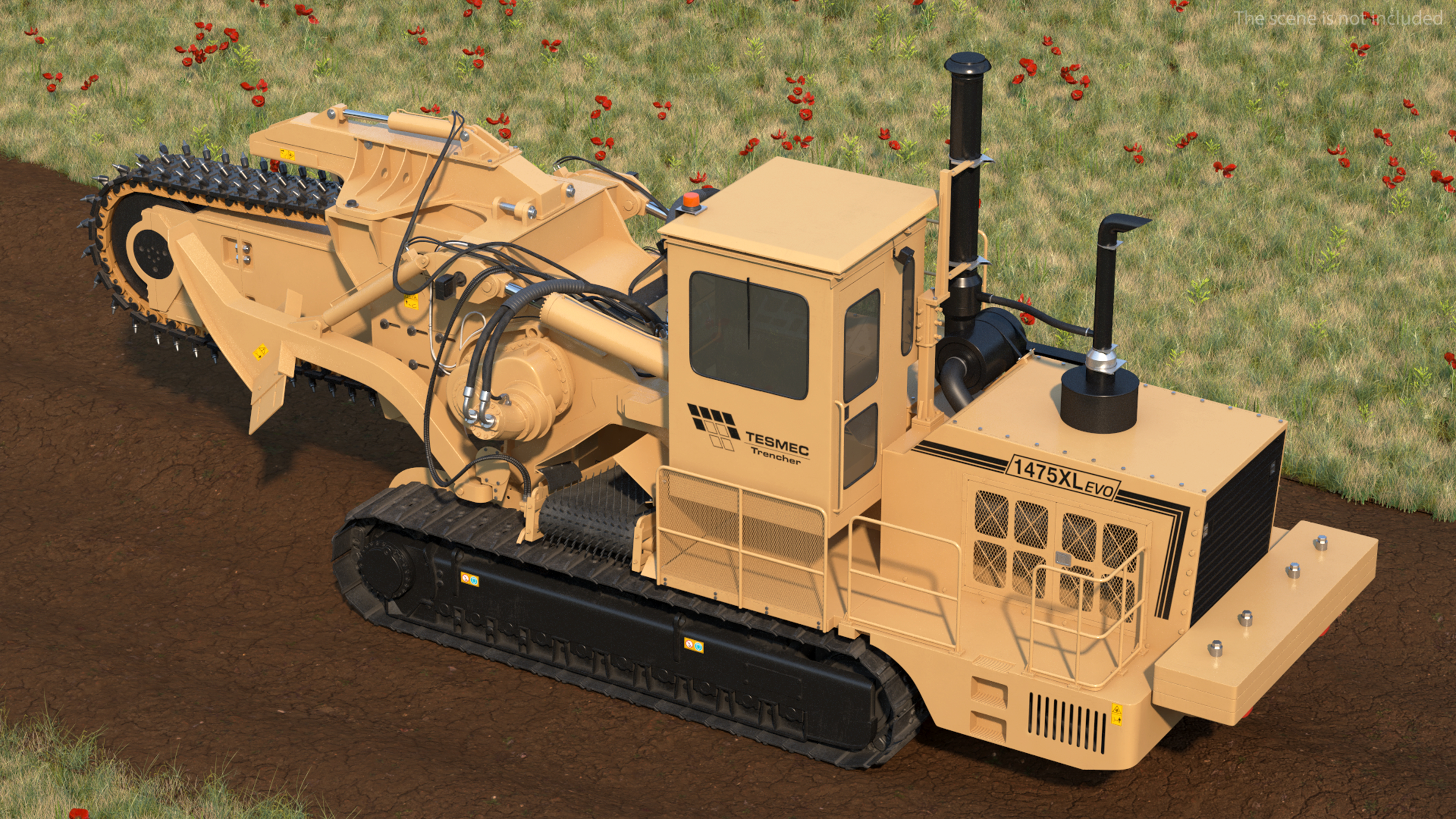 3D Tesmec 1475 XL EVO Trencher New