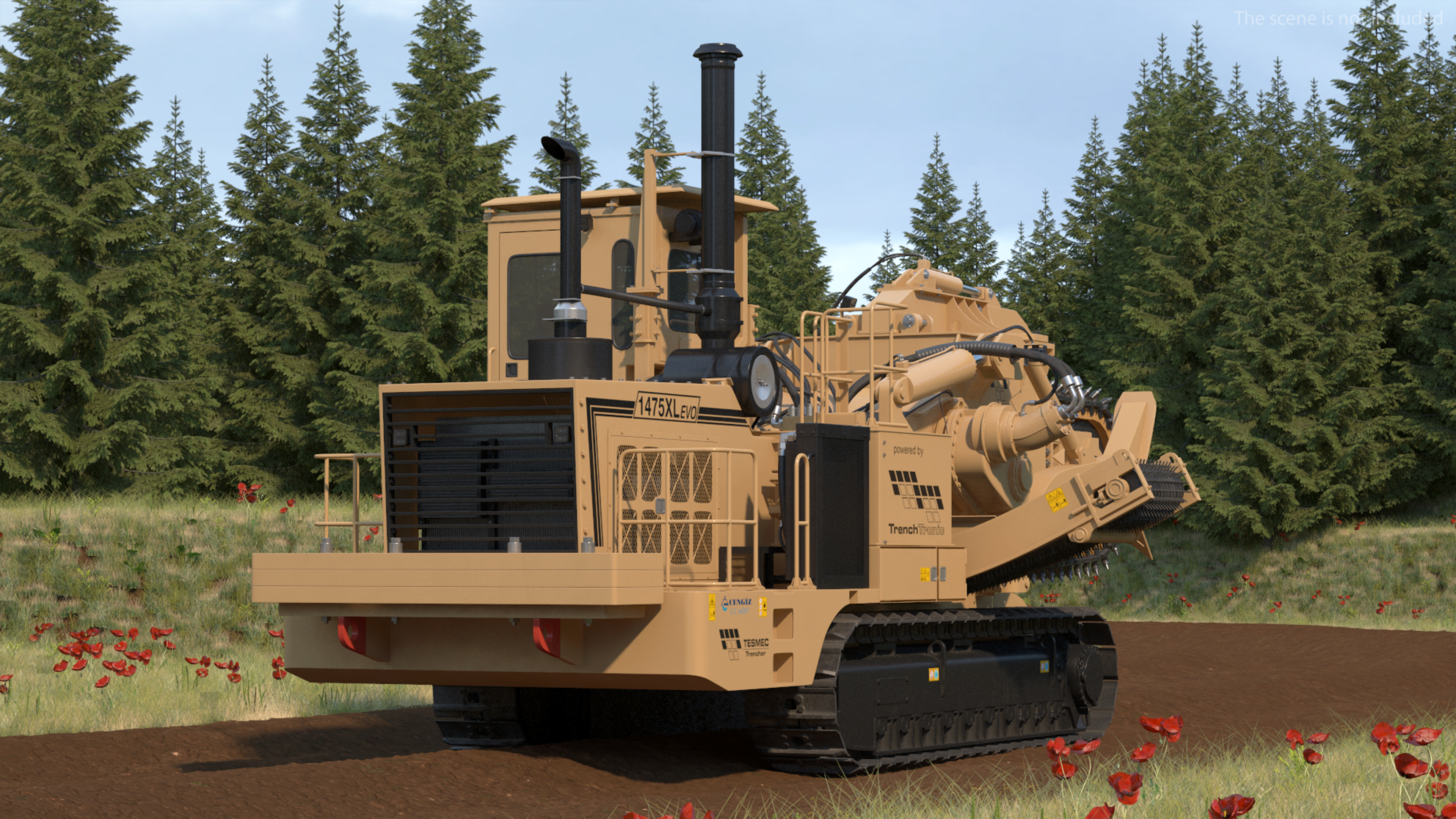 3D Tesmec 1475 XL EVO Trencher New
