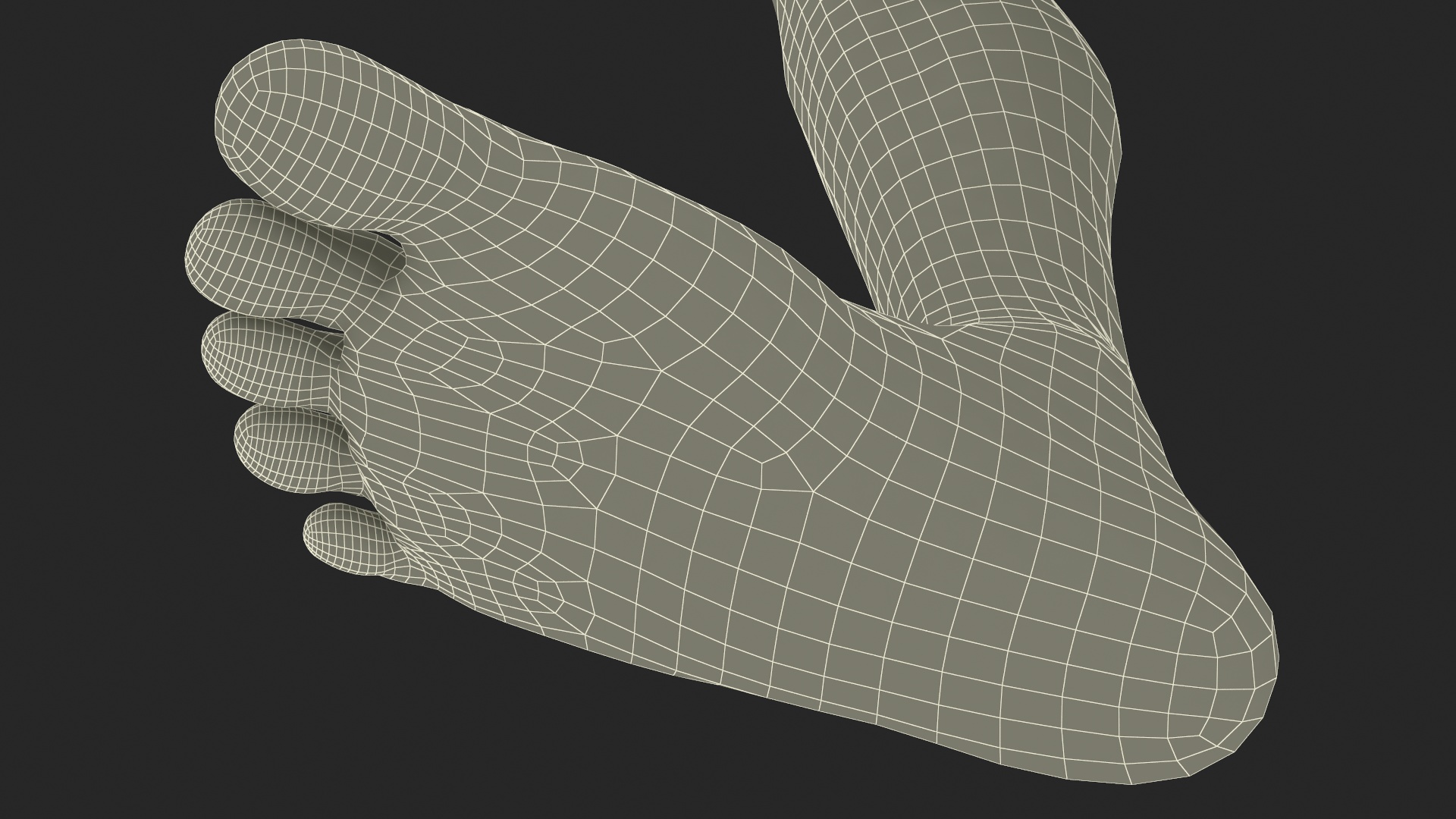 3D Realistic Man Legs in a Pose model