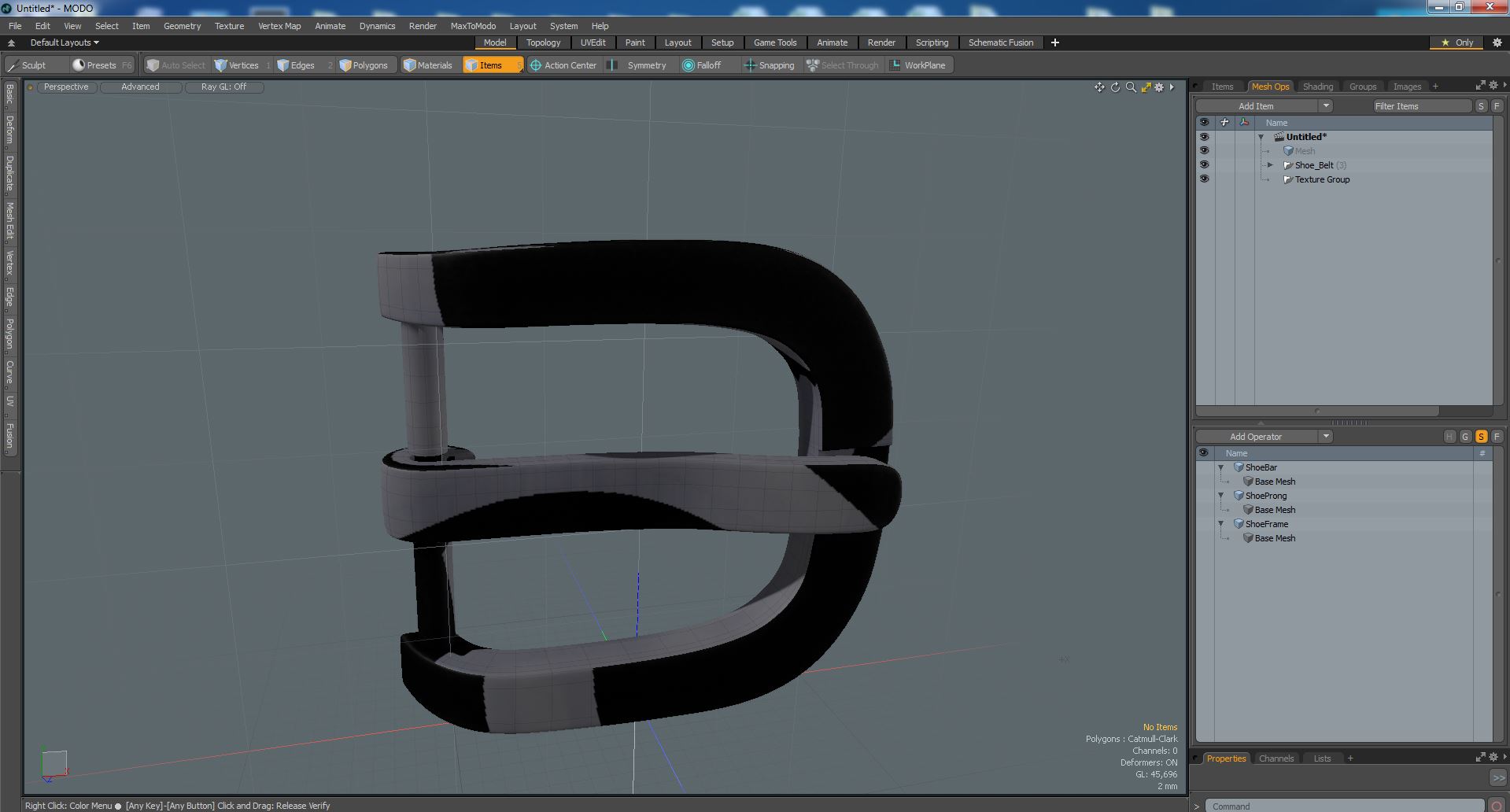 Shoe Belt 3D model
