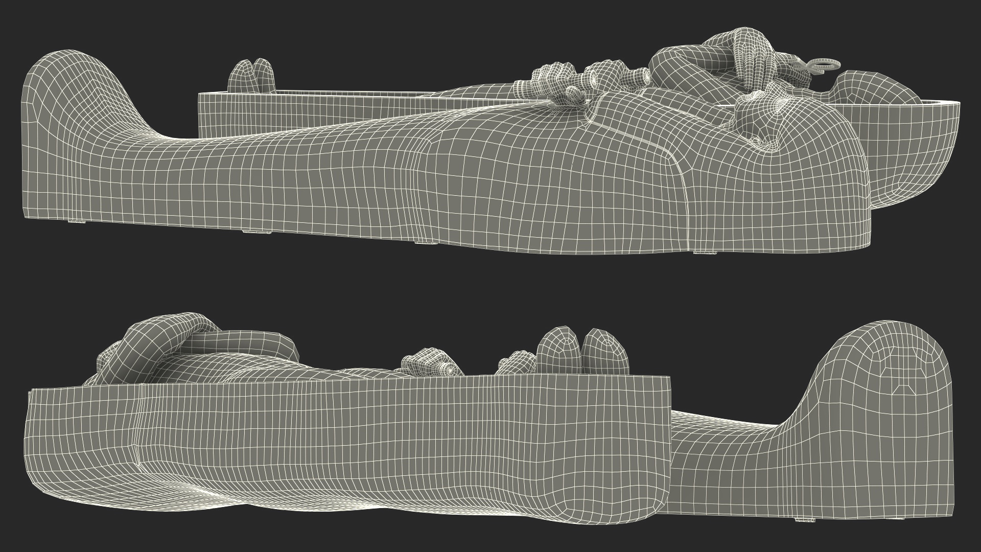 3D Sarcophagus and Mummy with Ankh