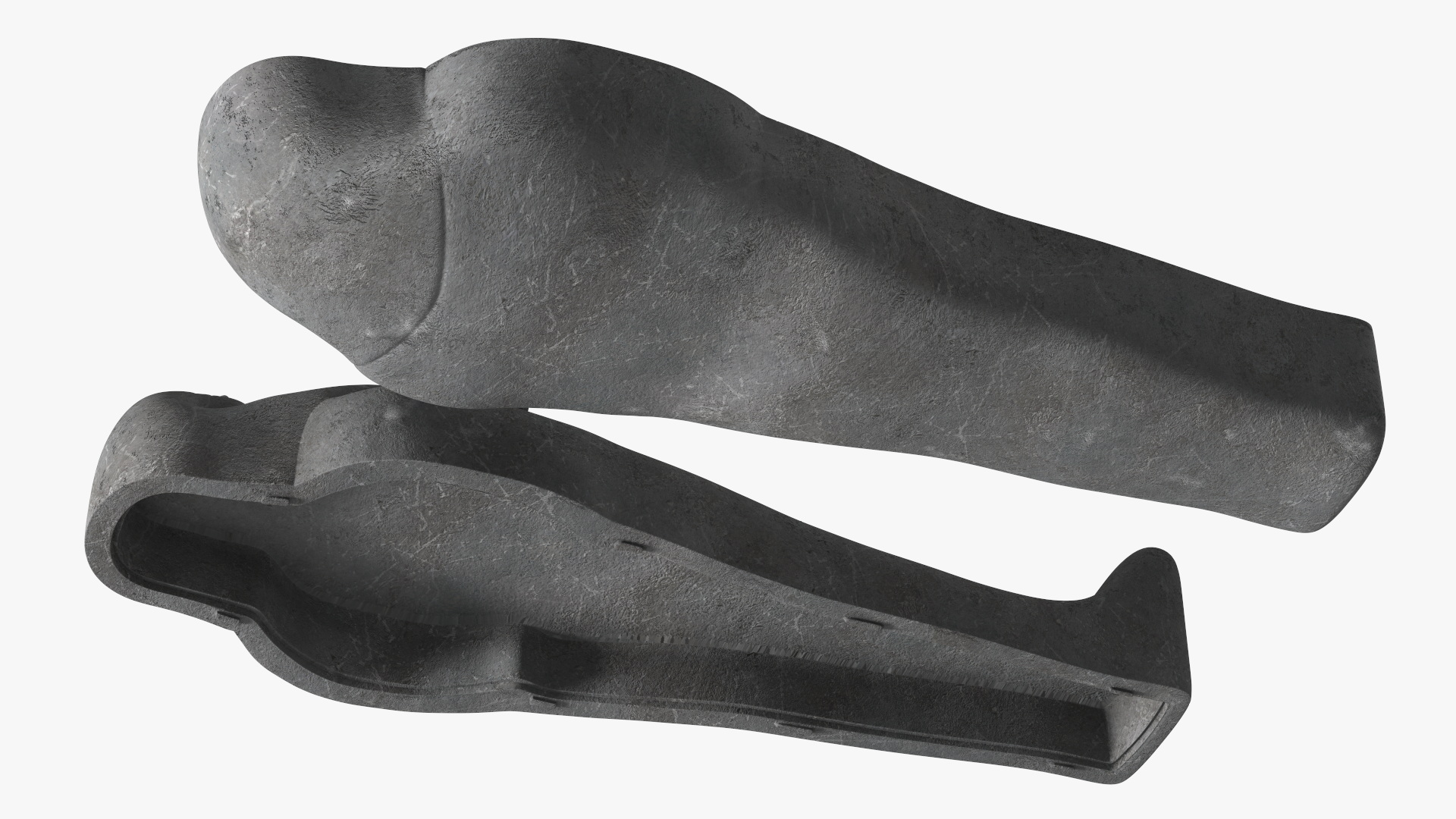 3D Sarcophagus and Mummy with Ankh