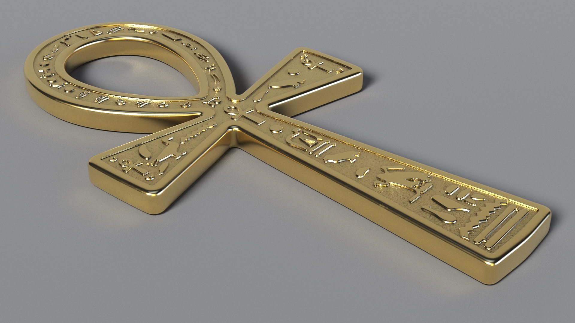 3D Sarcophagus and Mummy with Ankh