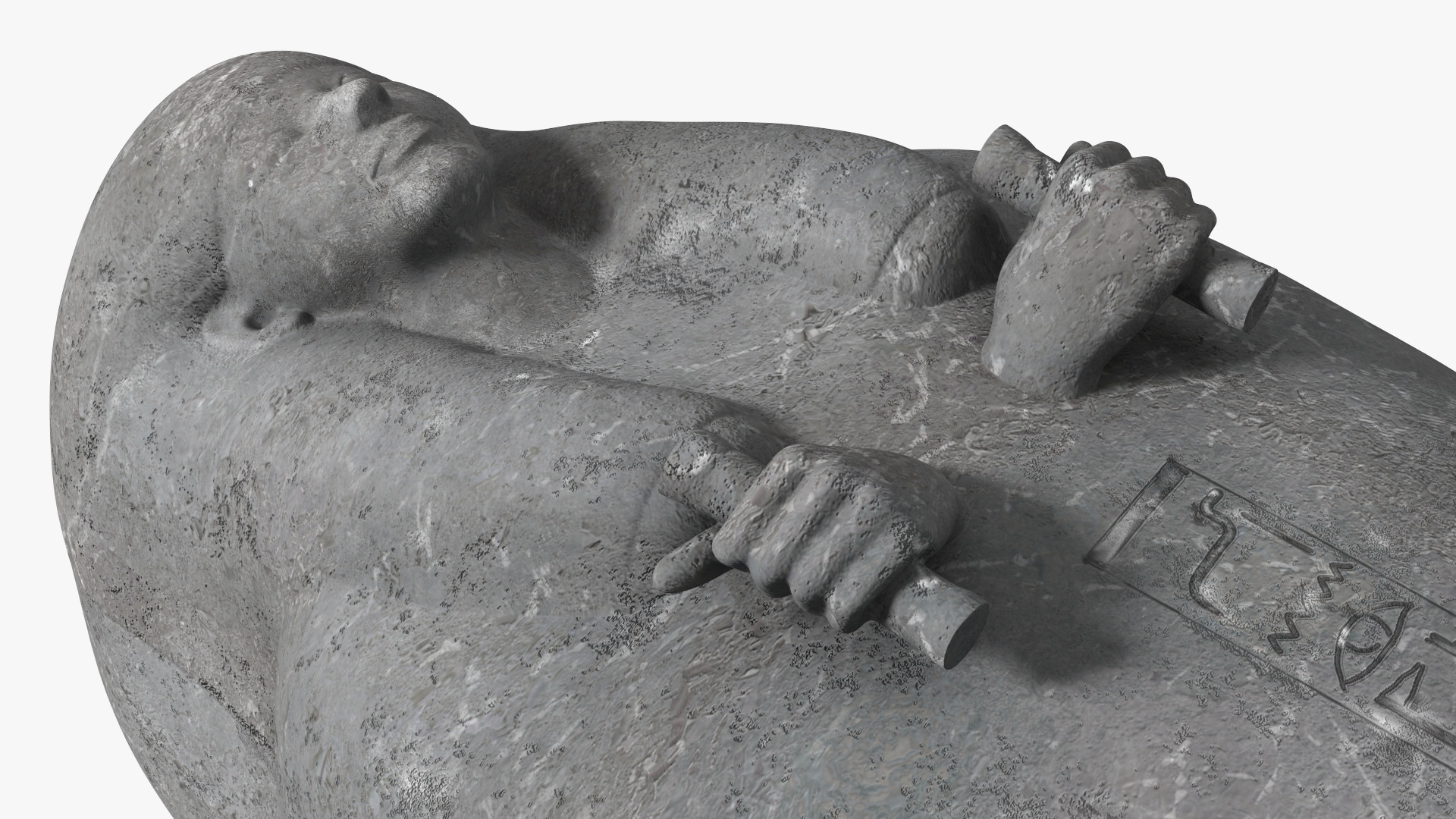 3D Sarcophagus and Mummy with Ankh