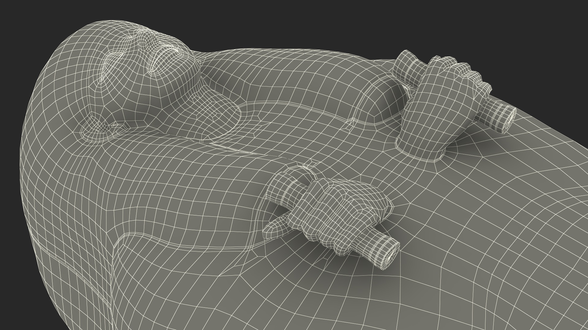 3D Sarcophagus and Mummy with Ankh