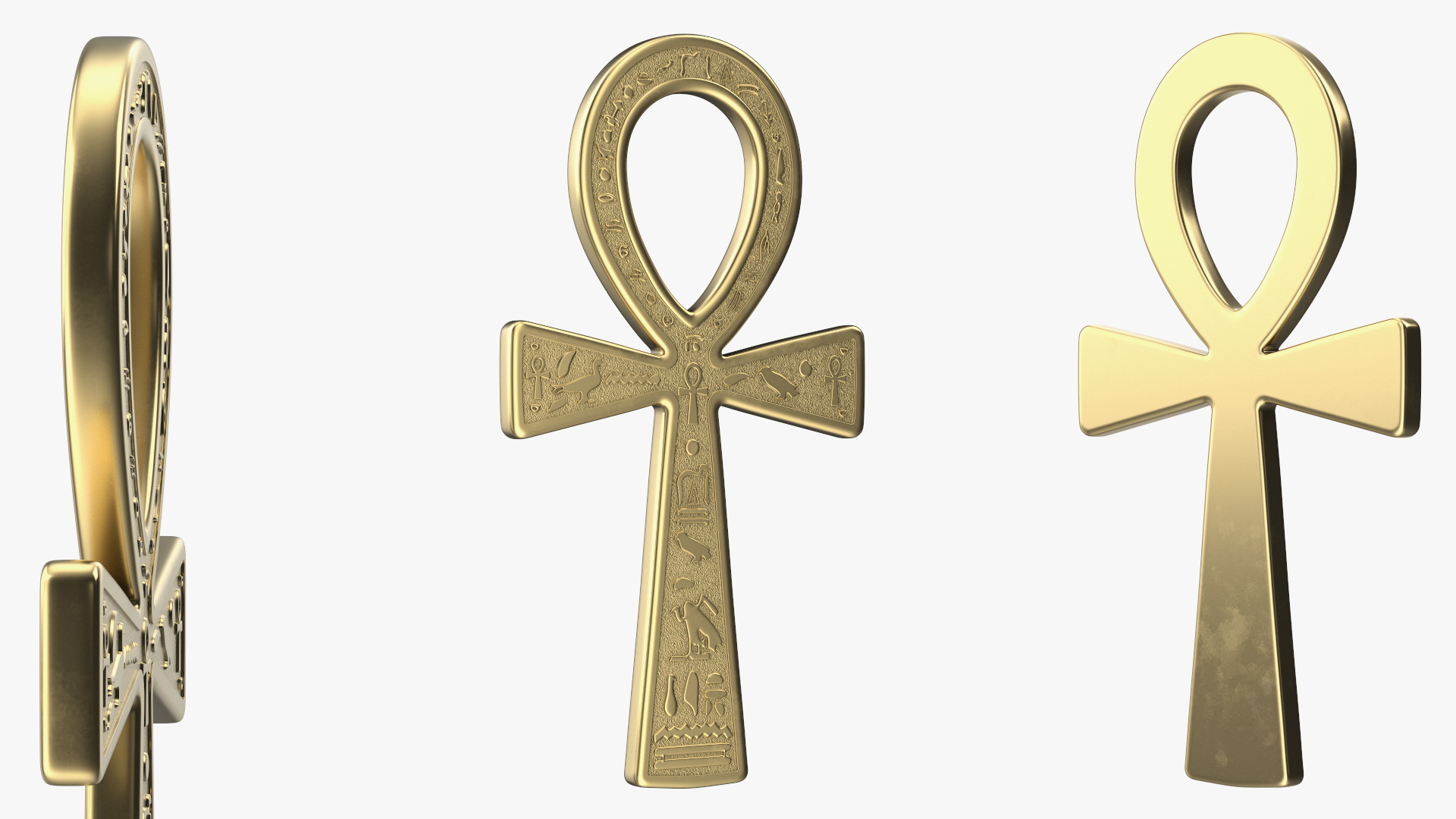 3D Sarcophagus and Mummy with Ankh