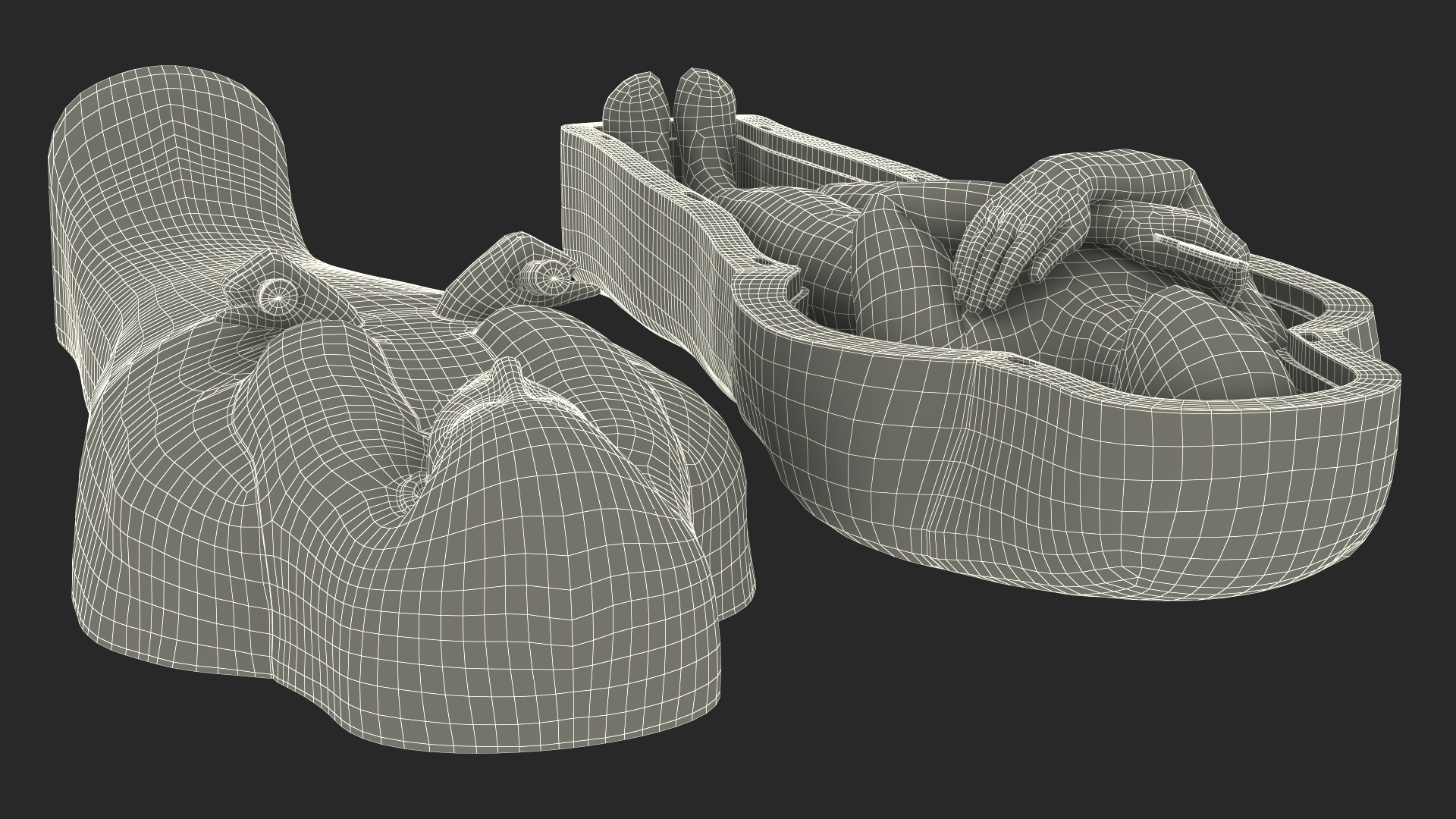 3D Sarcophagus and Mummy with Ankh