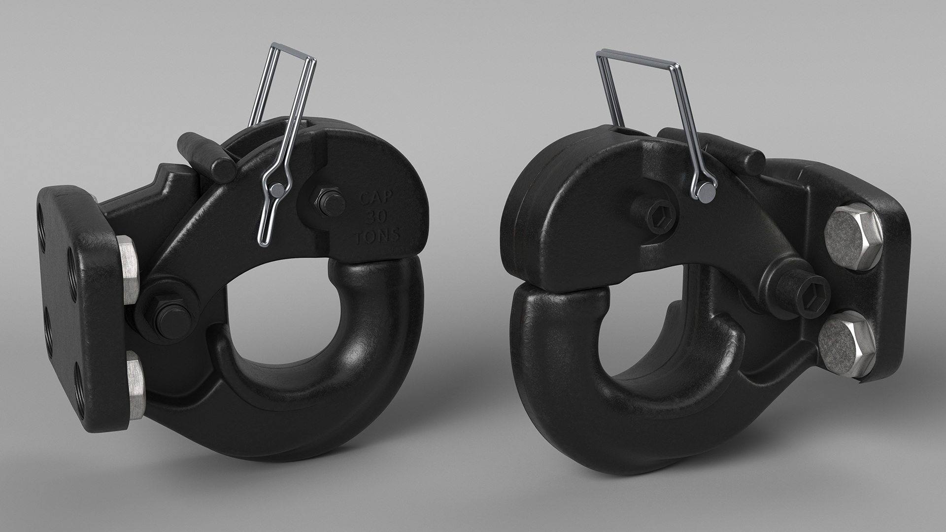 Pintle Hook Hitch 3D