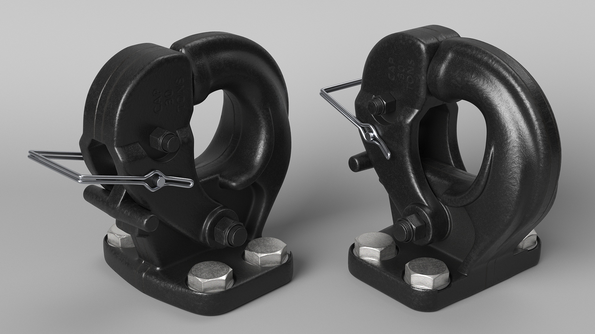 Pintle Hook Hitch 3D