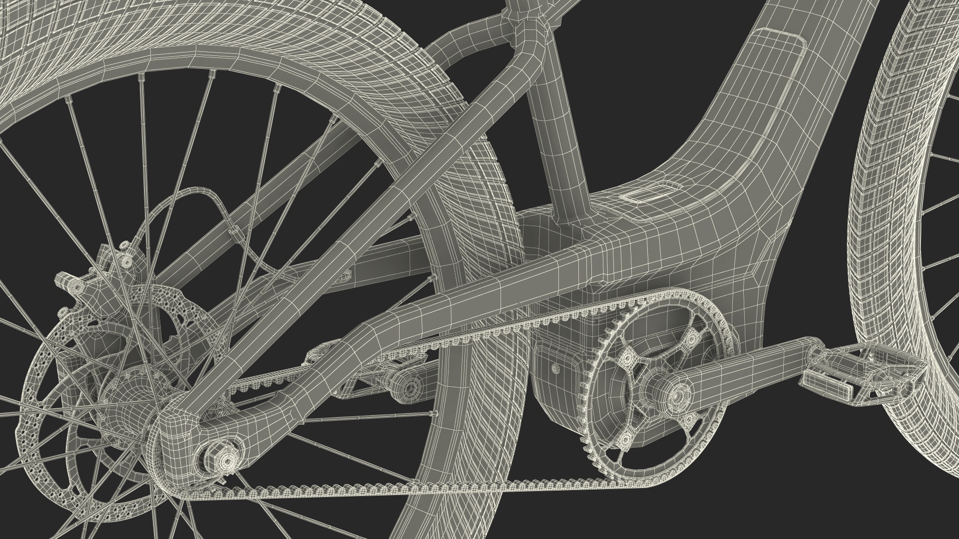 3D Electric Bike Harley Davidson Rigged
