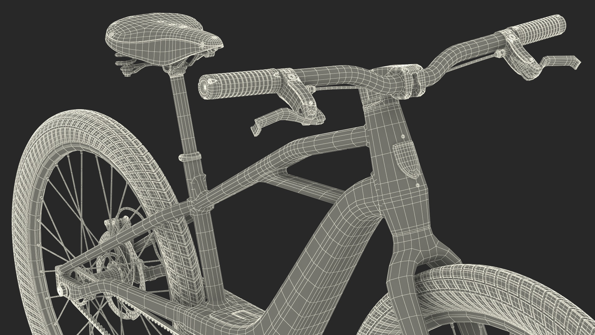 3D Electric Bike Harley Davidson Rigged