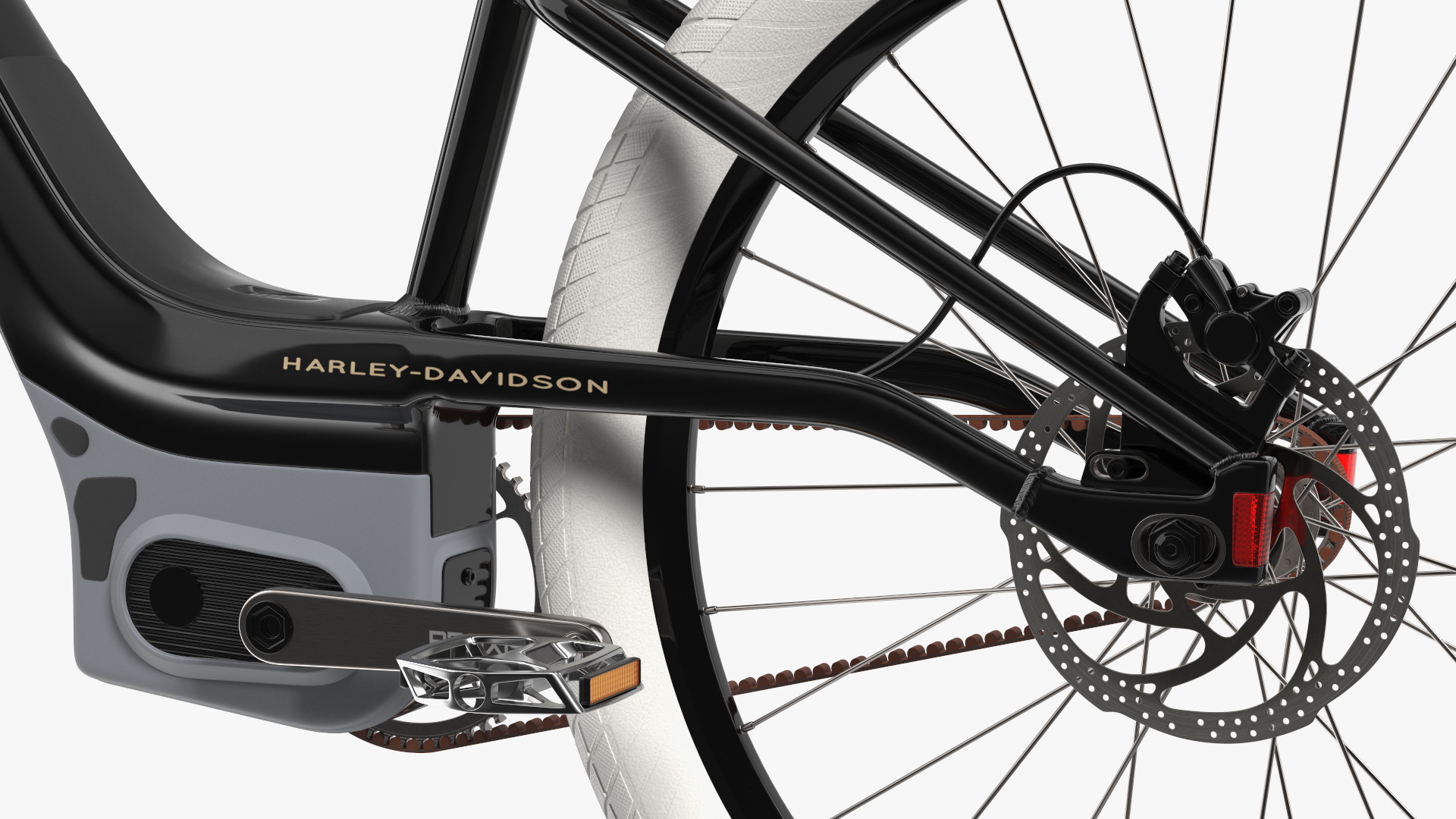 3D Electric Bike Harley Davidson Rigged