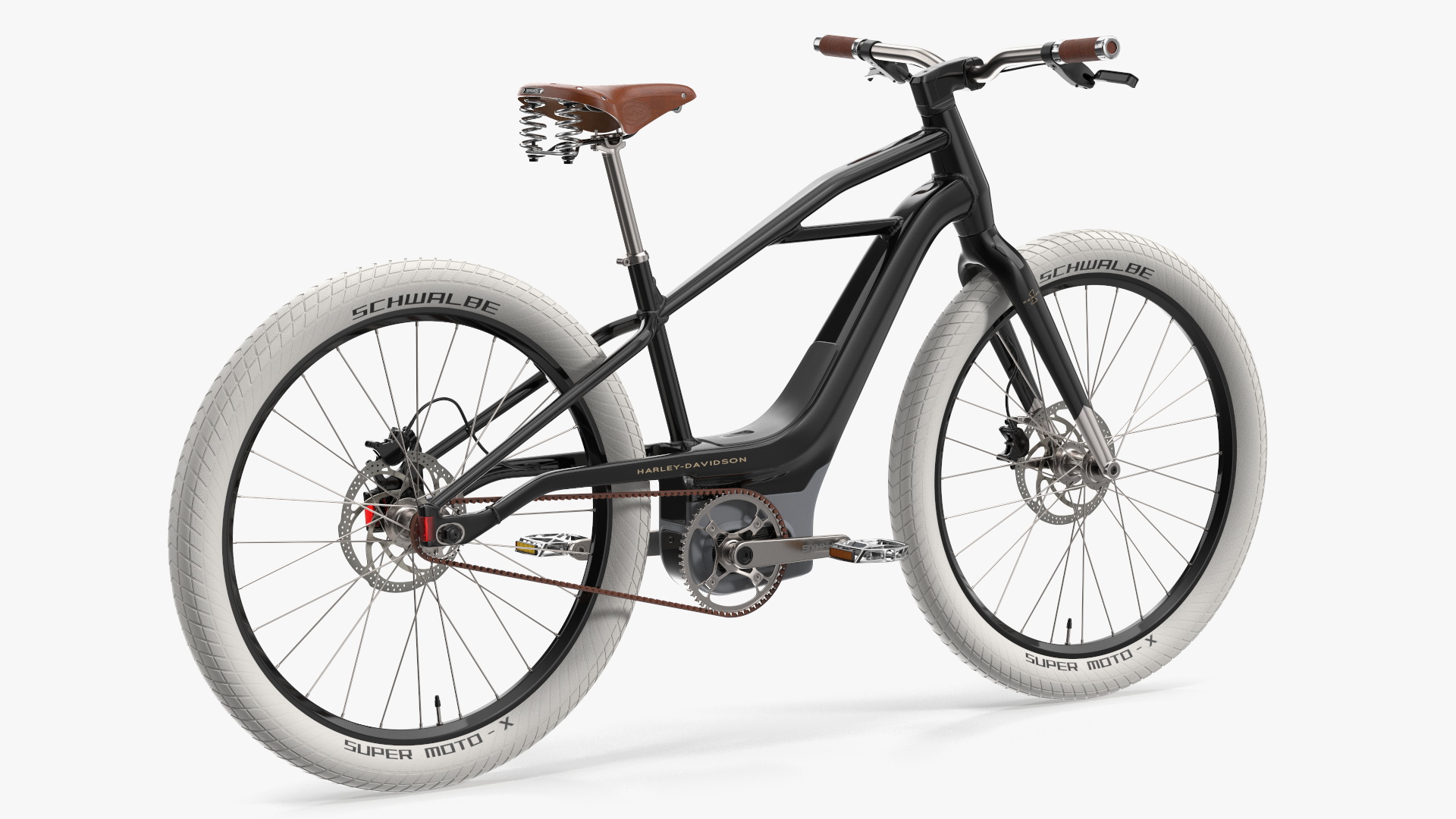 3D Electric Bike Harley Davidson Rigged