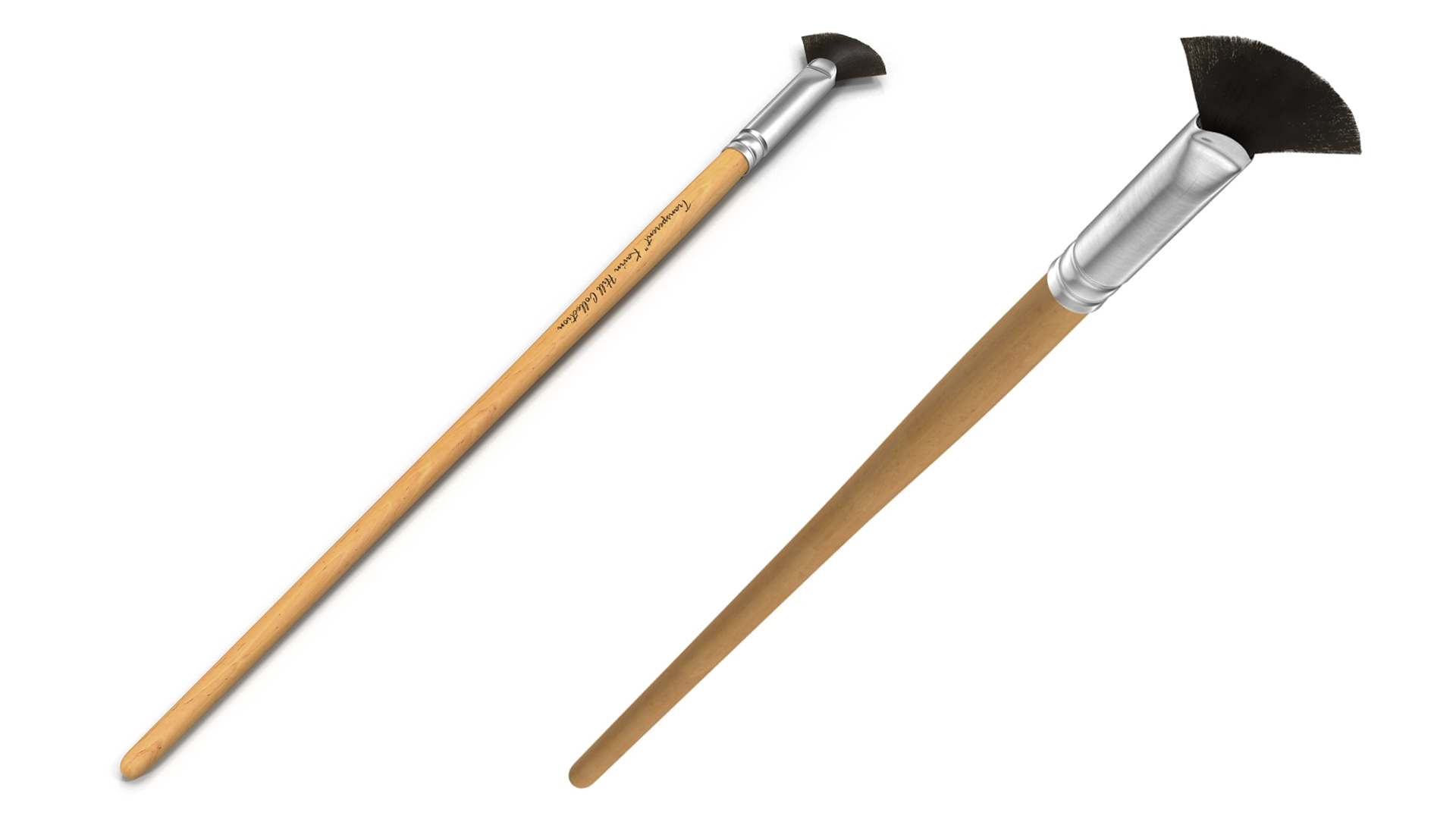 3D Artist Paint Brush Fan with Fur