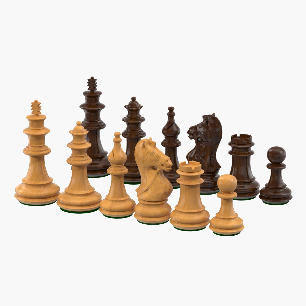 Wooden Chess Figures, view 3