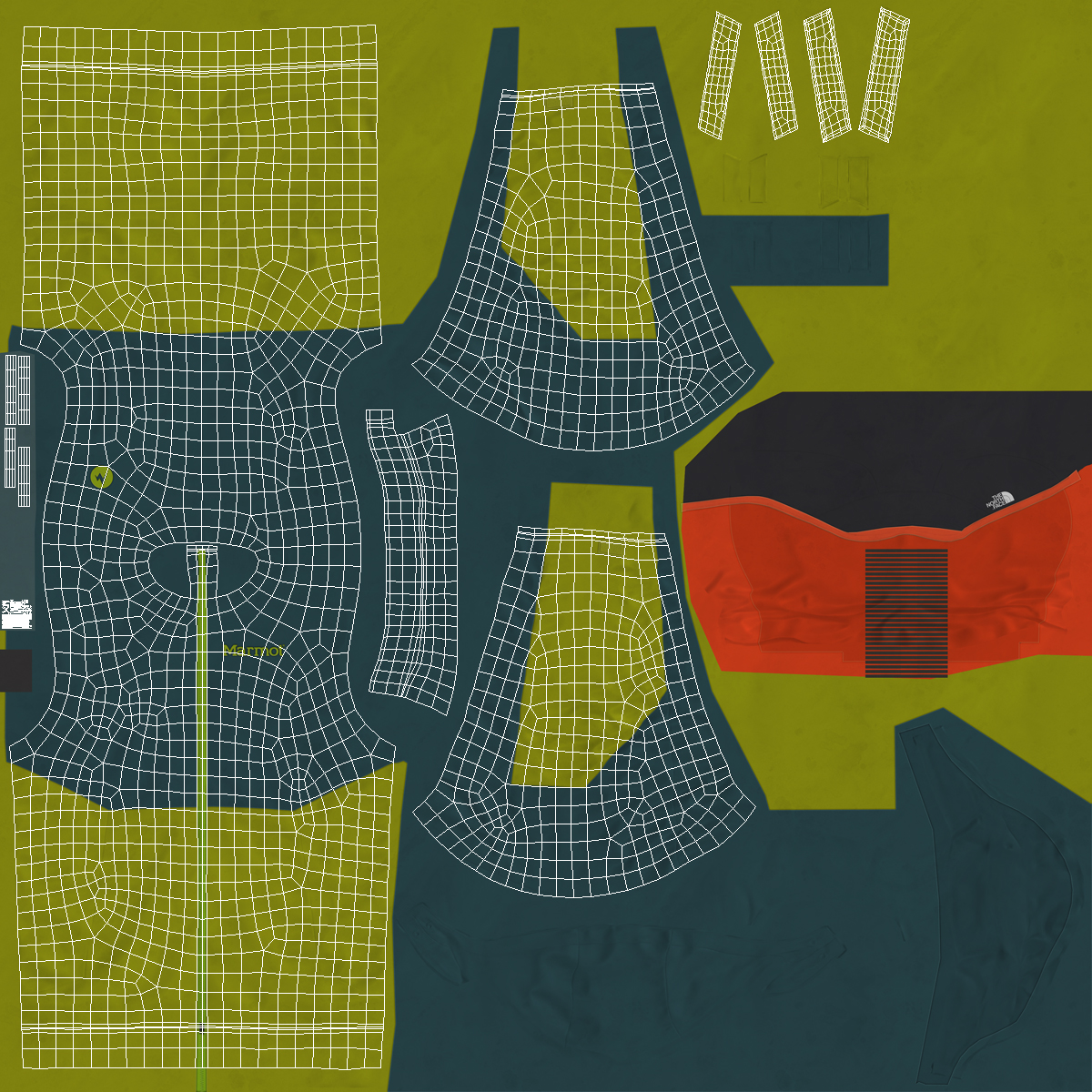 3D Winter Hiking Gear model