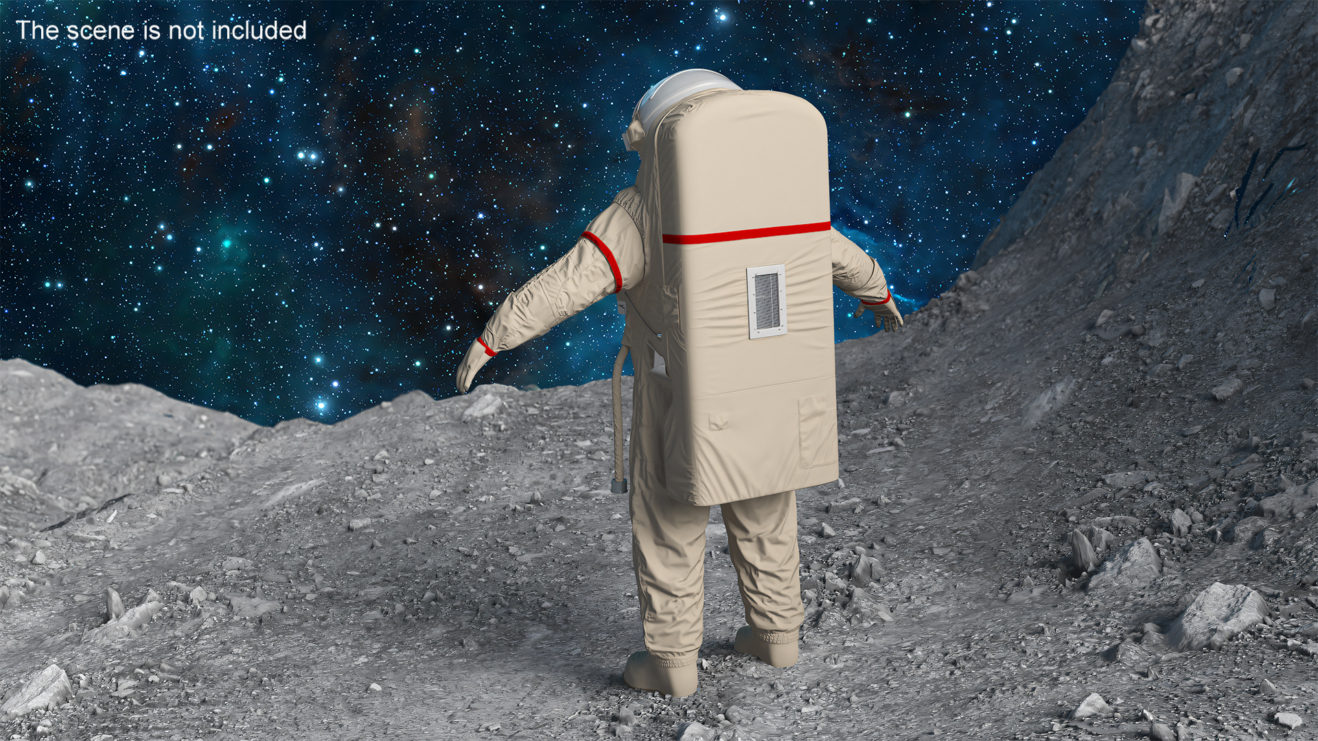 3D Astronaut Wearing Feitian Space Suit