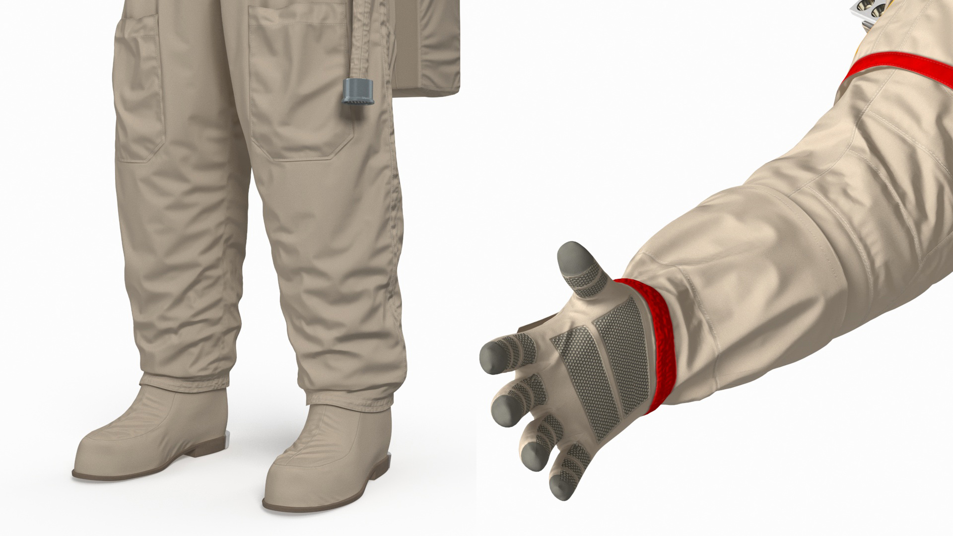 3D Astronaut Wearing Feitian Space Suit
