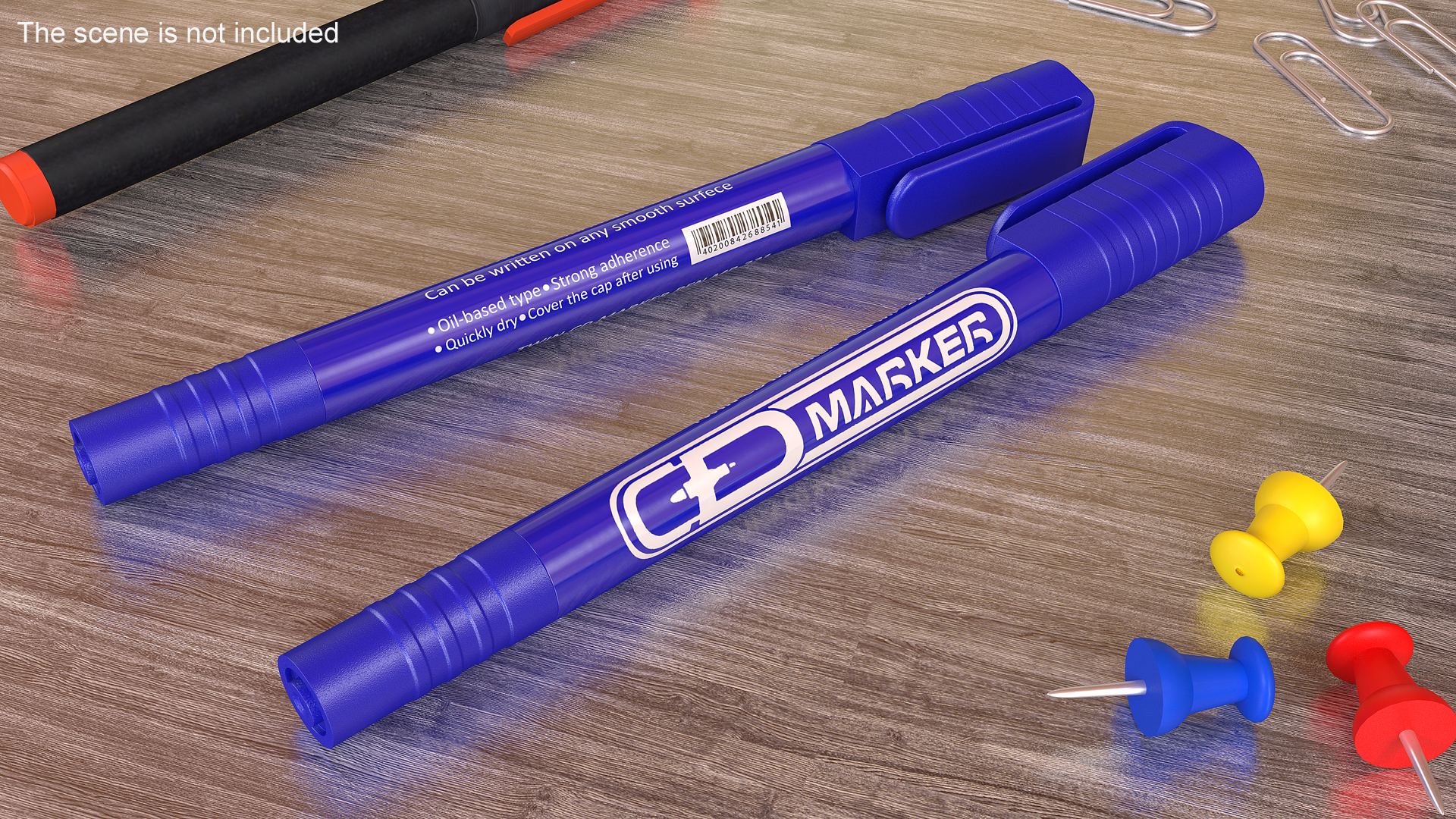 3D Permanent Marker Ultra Fine Tip Blue