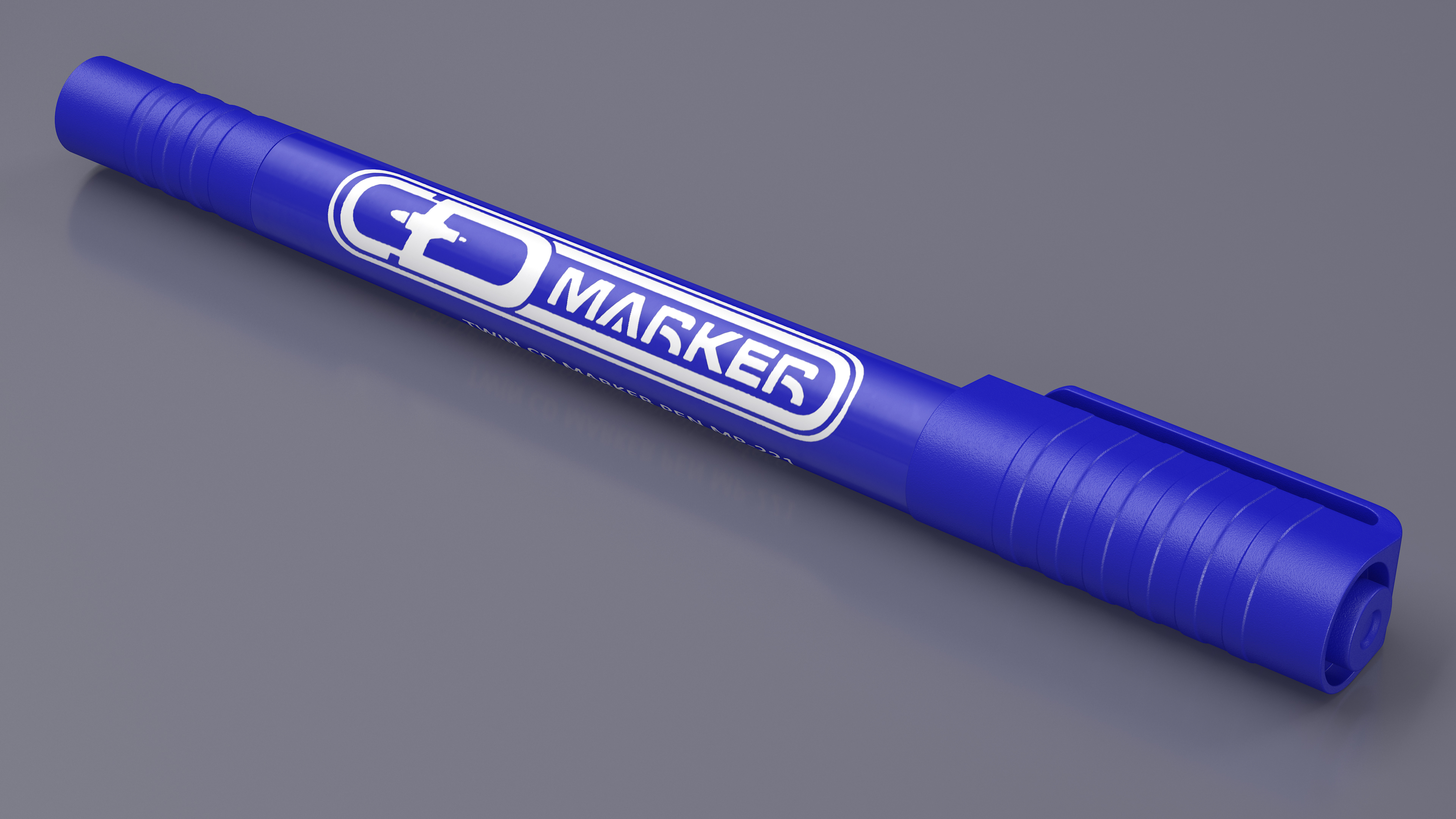 3D Permanent Marker Ultra Fine Tip Blue