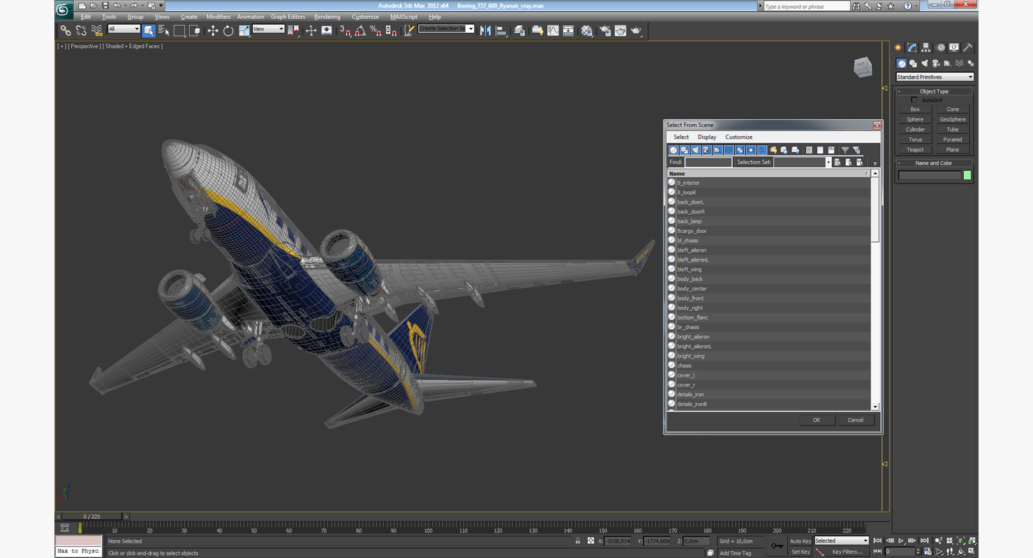 Boeing 737 600 Ryanair 3D