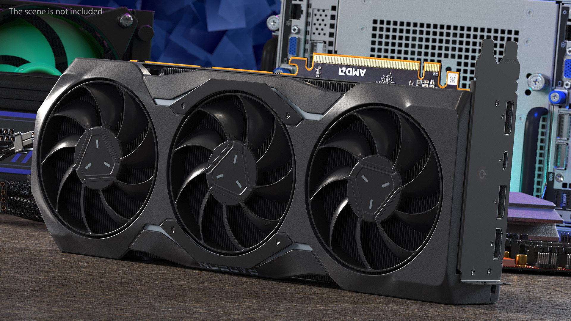 AMD 7900 Series Graphics Card 3D model