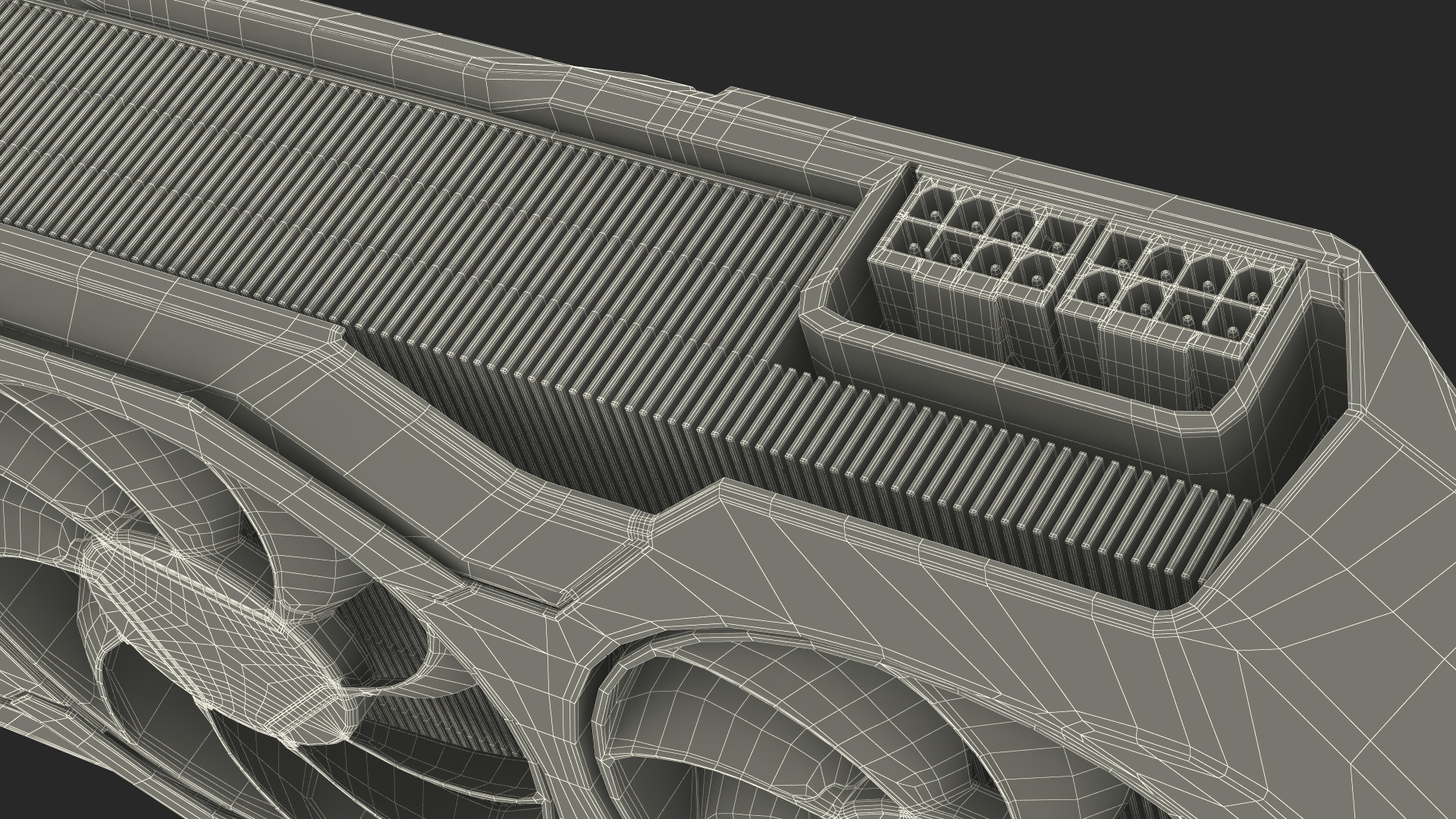 AMD 7900 Series Graphics Card 3D model