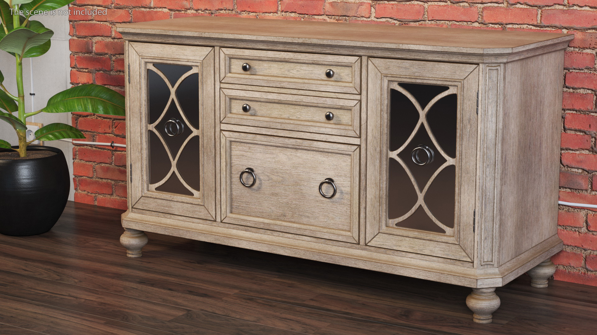 3D Sideboard Cottage Style model
