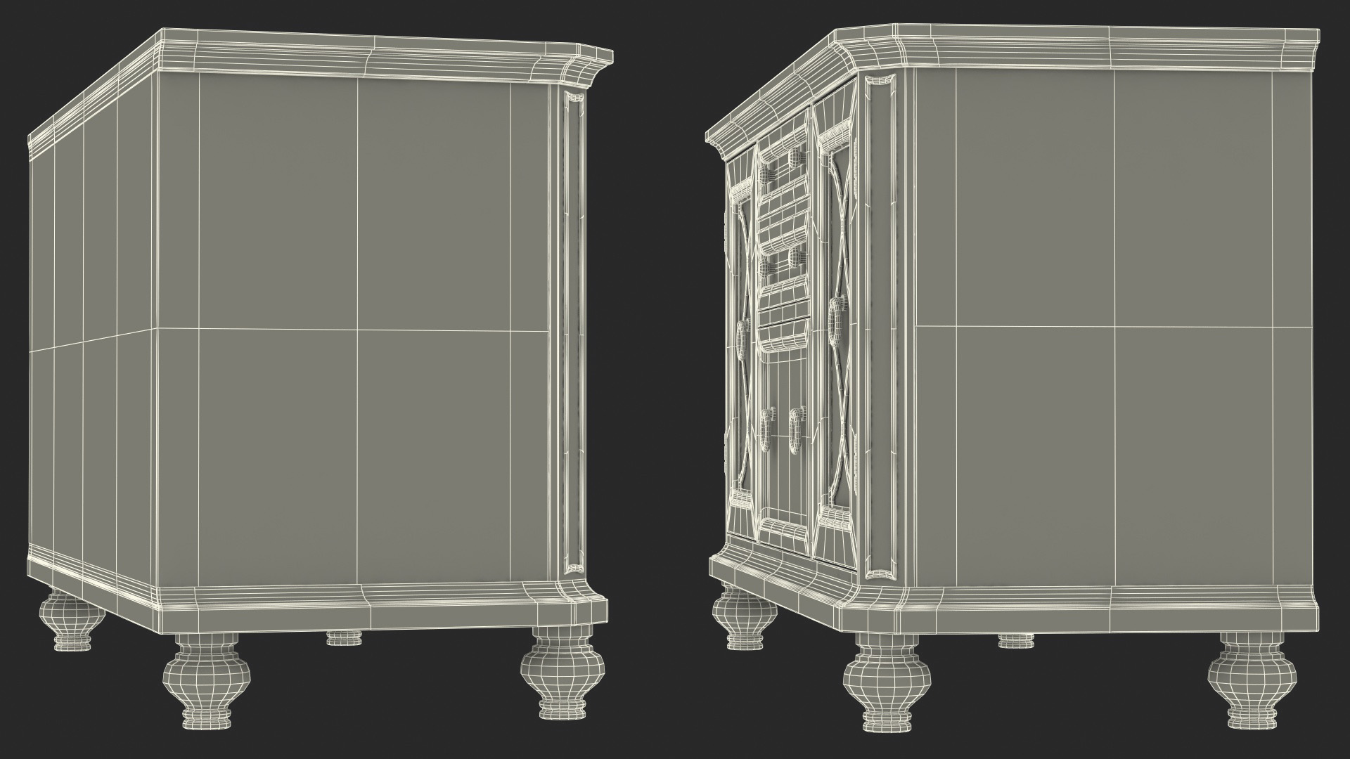 3D Sideboard Cottage Style model