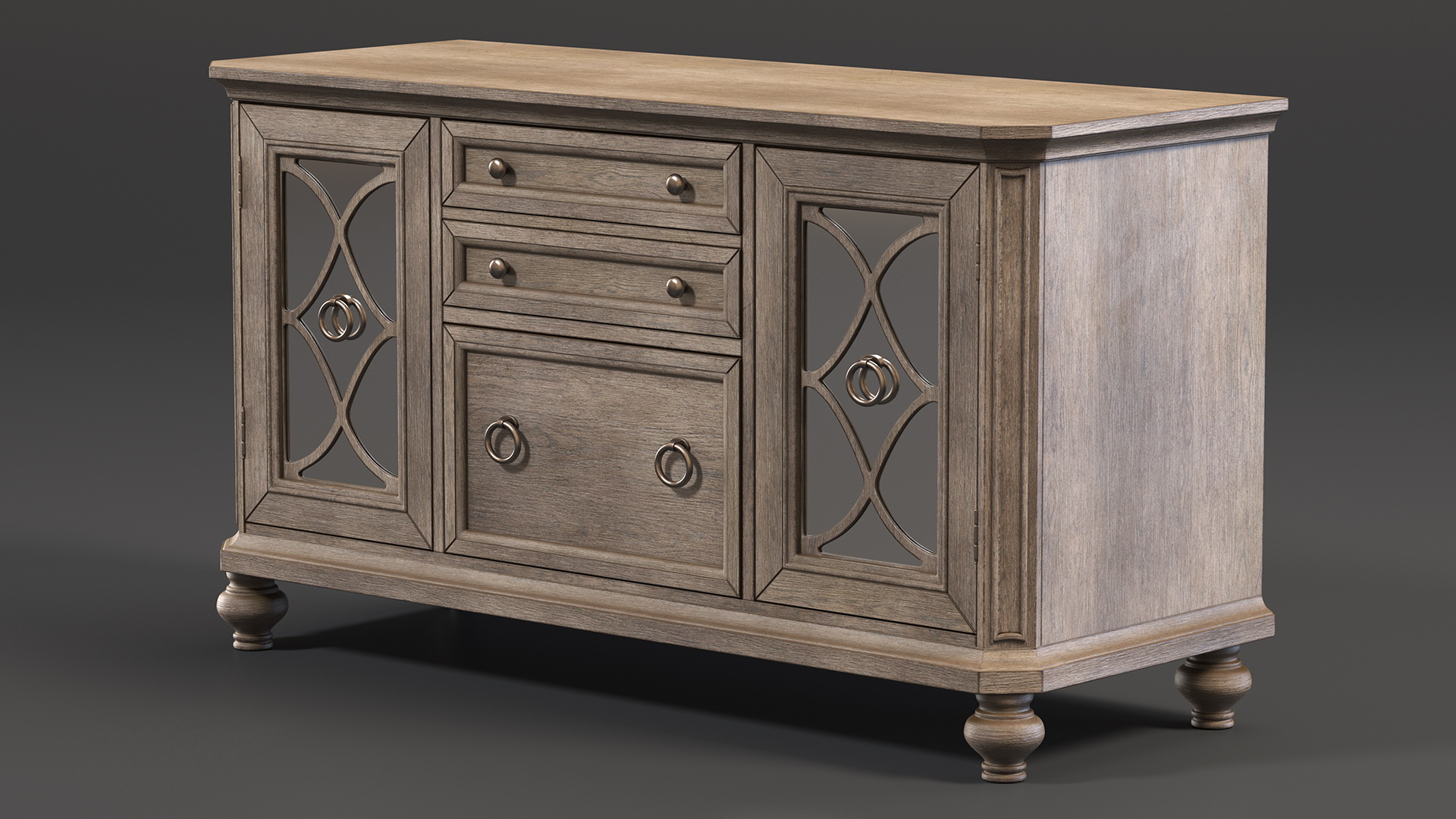 3D Sideboard Cottage Style model