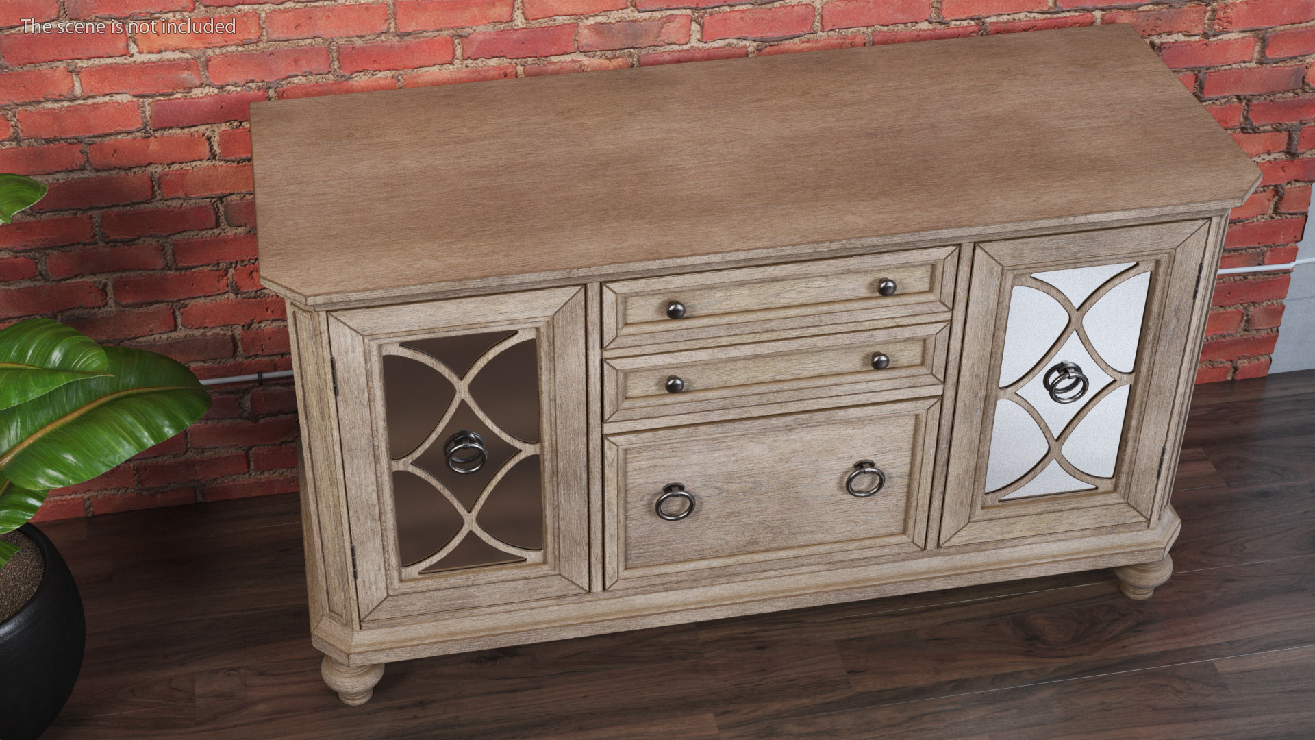 3D Sideboard Cottage Style model