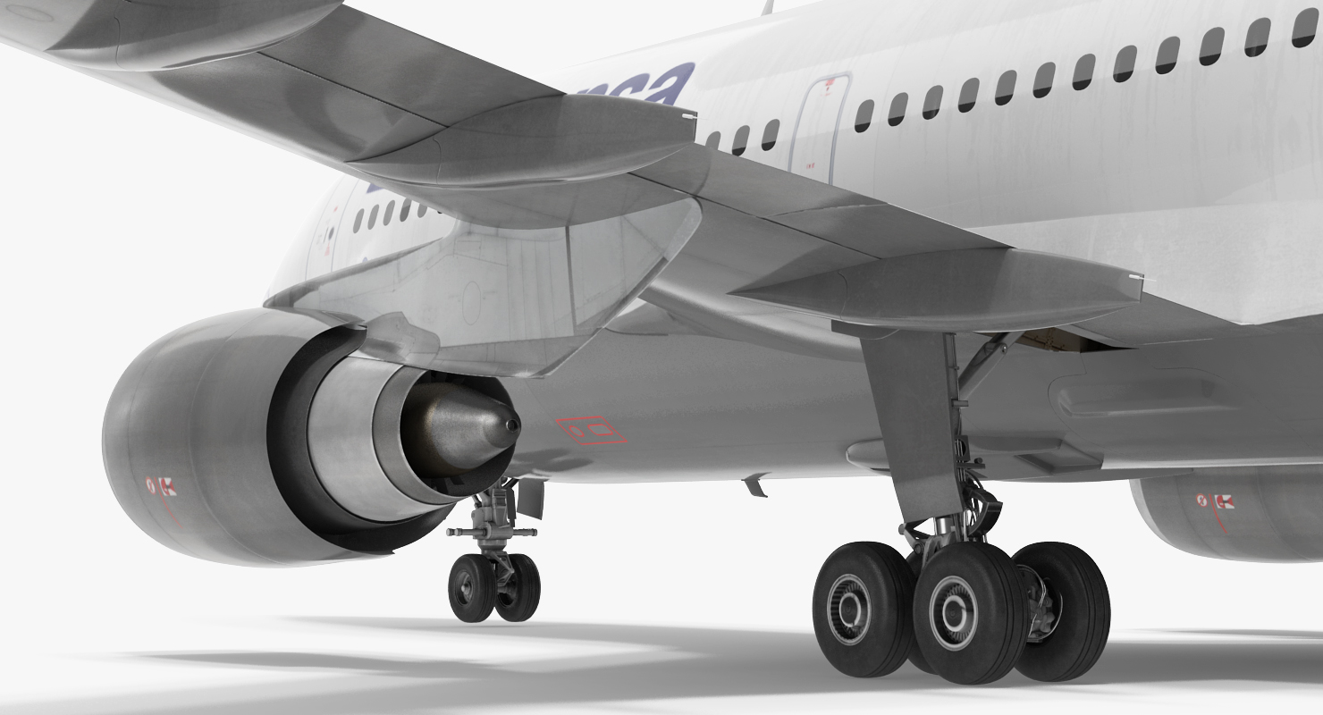 Airbus A310 300 Lufthansa Rigged 3D