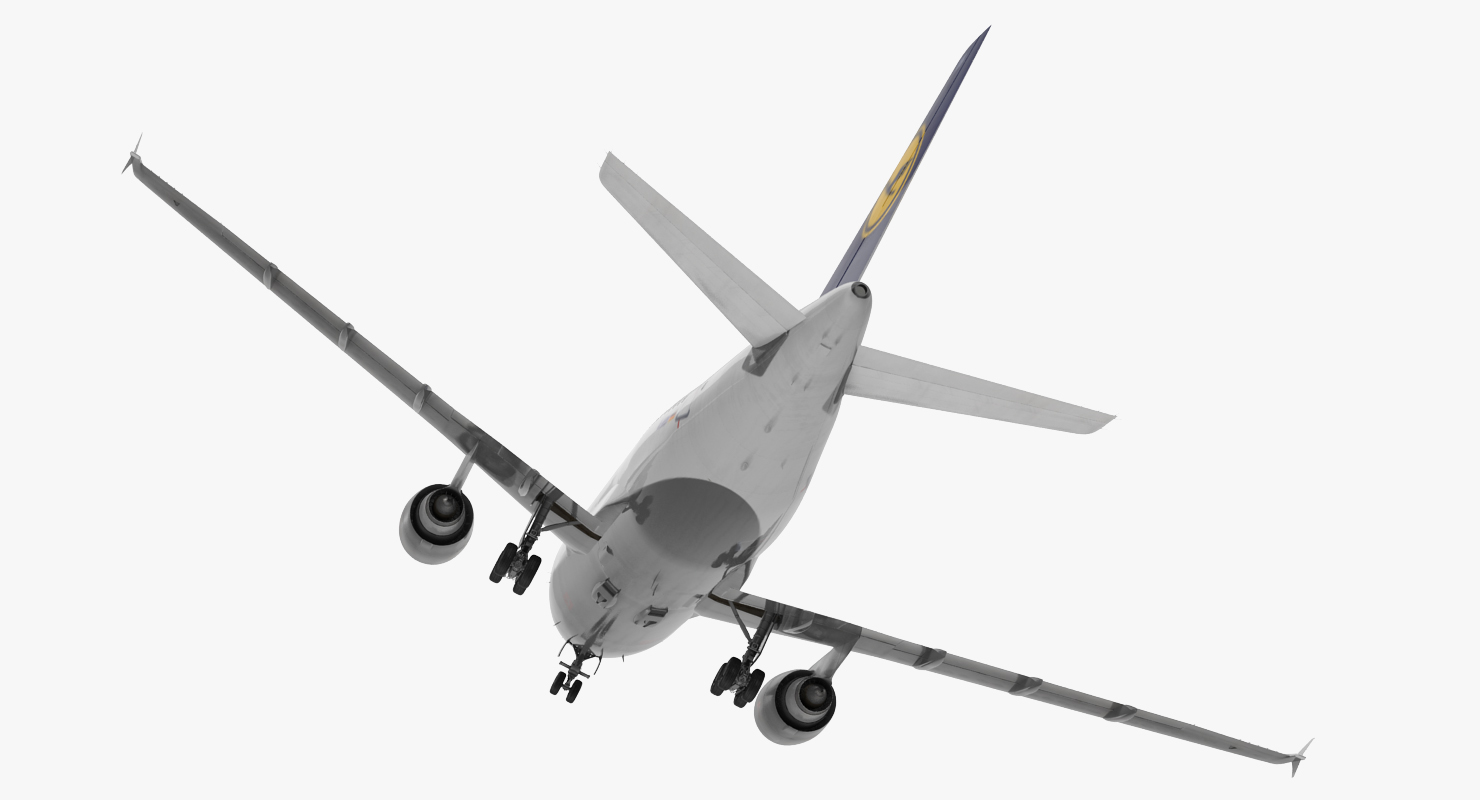 Airbus A310 300 Lufthansa Rigged 3D